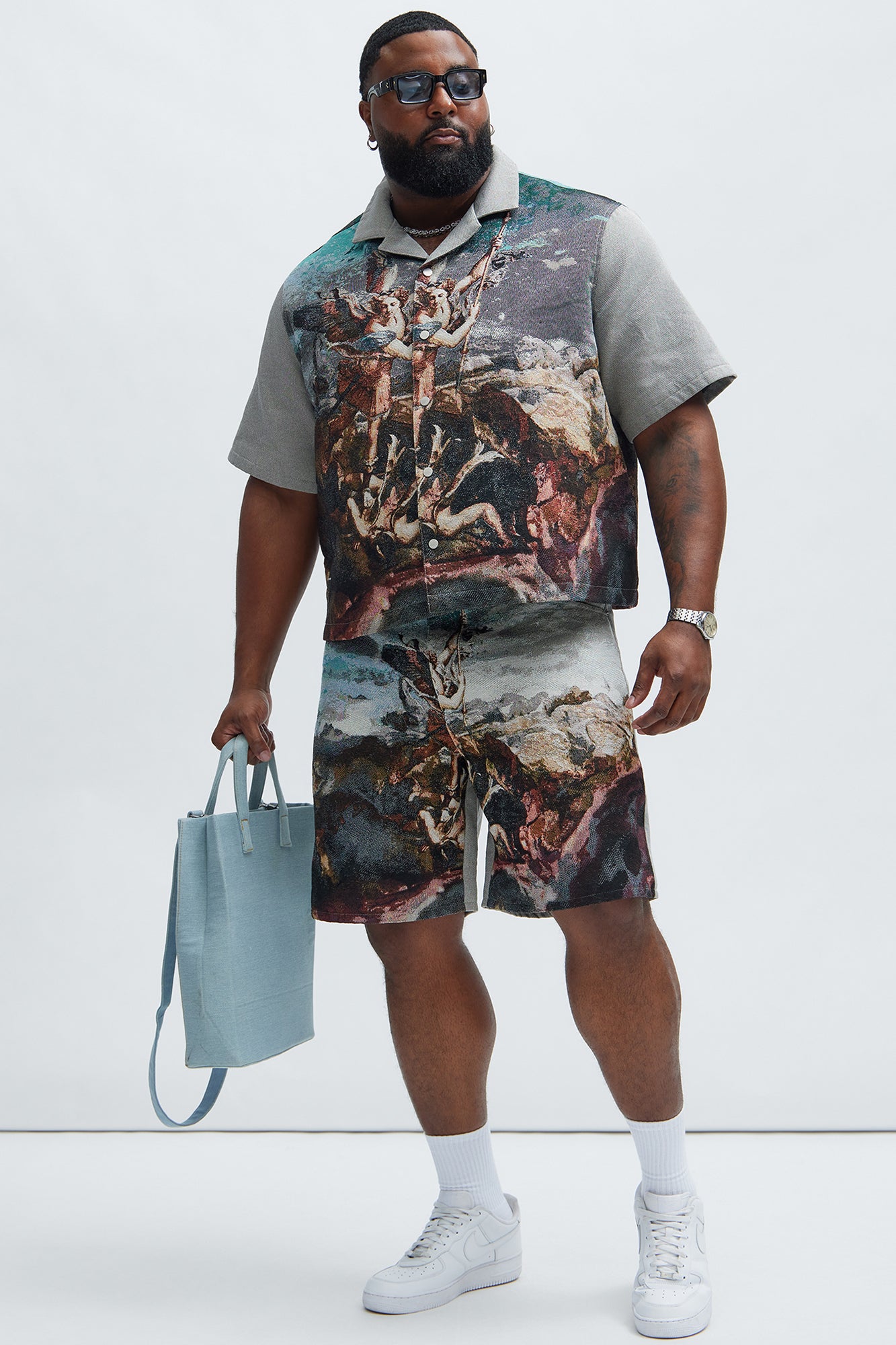 Karl Tapestry Shorts - Multi Color - Image 6