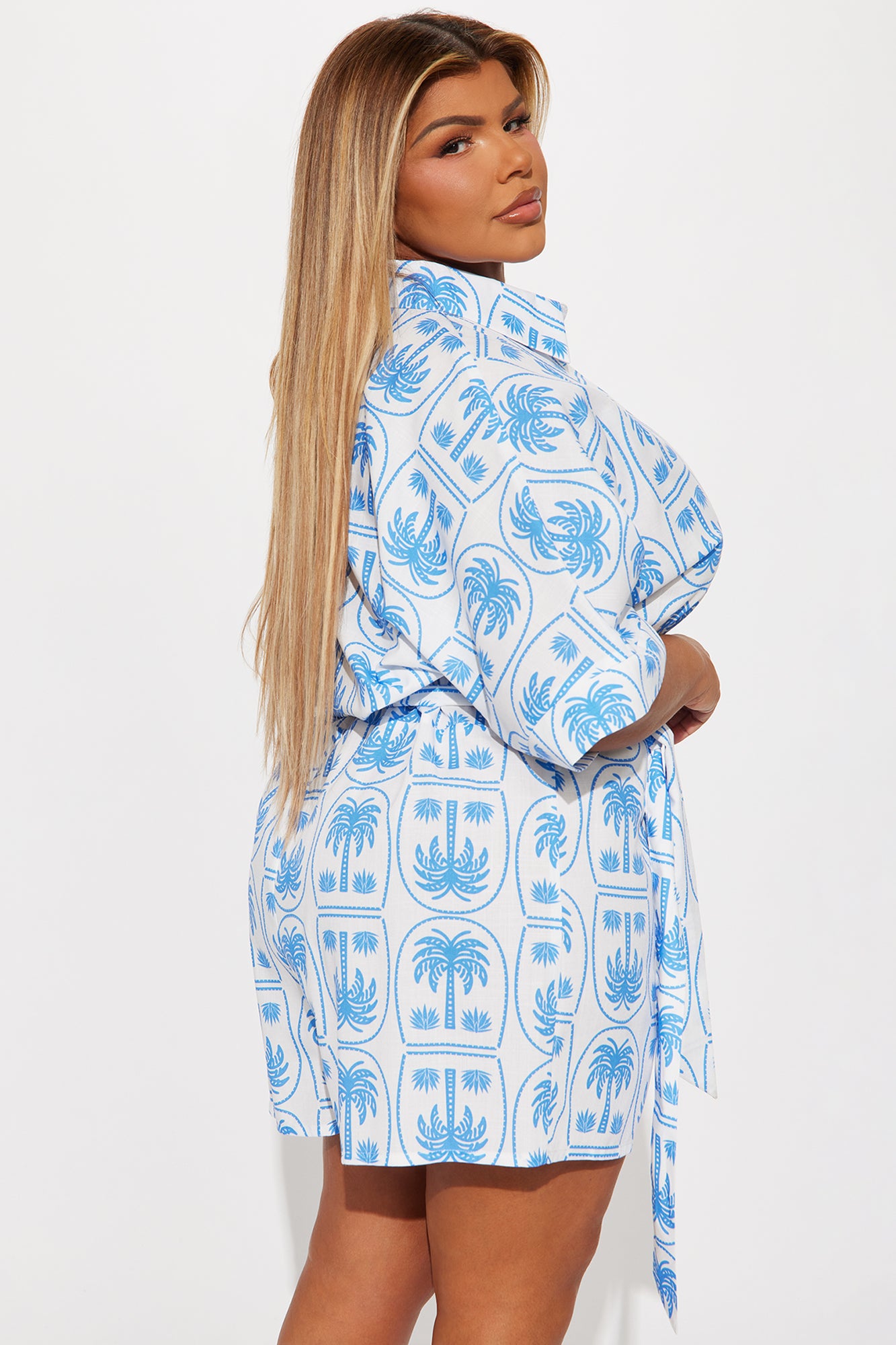 Don't Wait For Me Romper - Blue/combo - Image 6