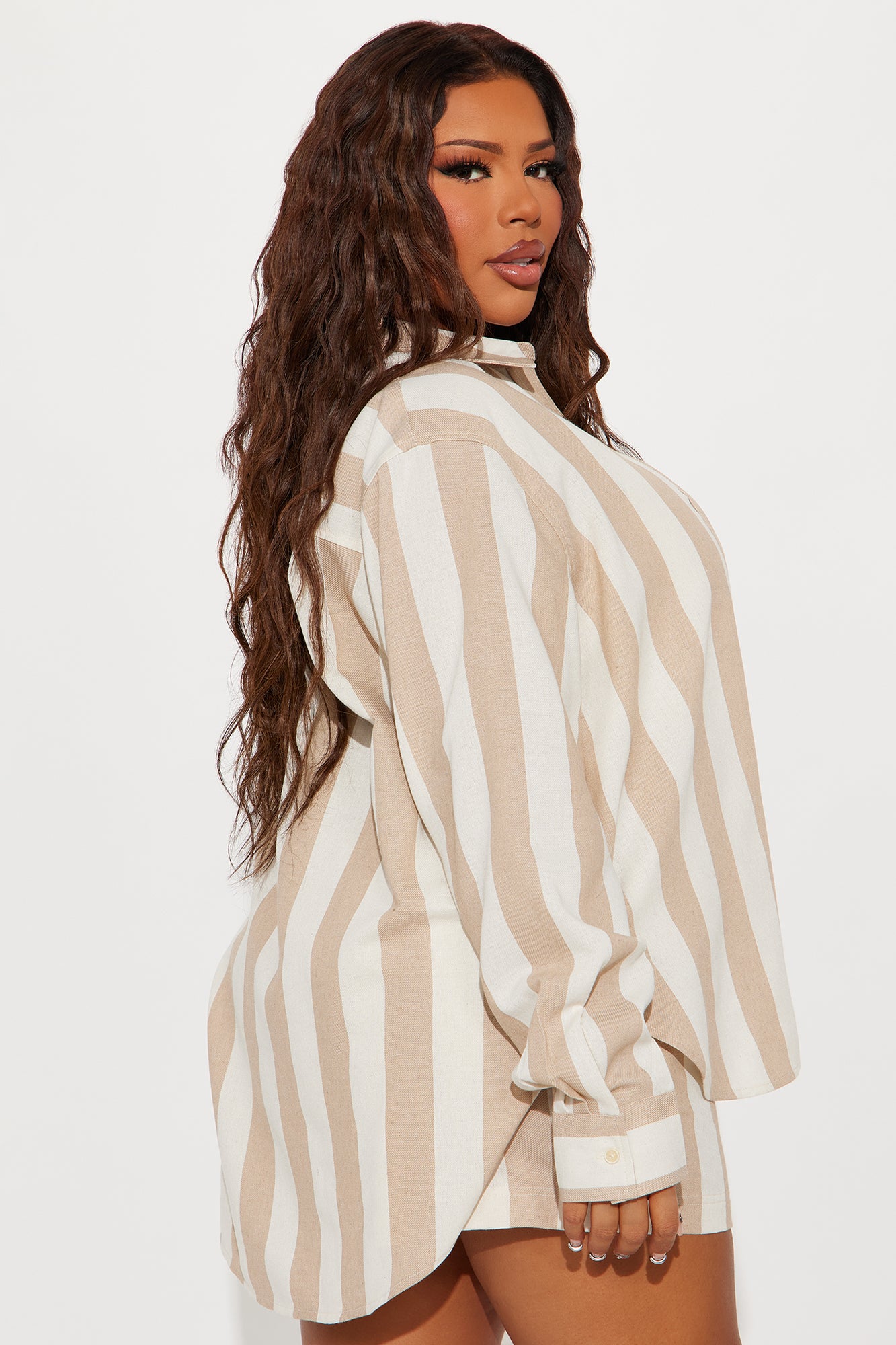 Bahamas Striped Short Set - Khaki/combo - Image 6