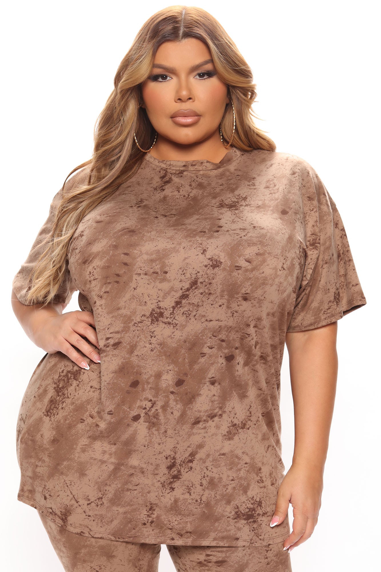Chelsea Biker Short Set - Chocolate - Image 6
