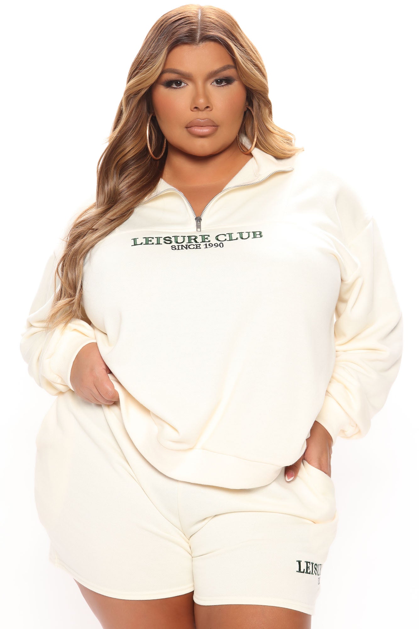 Leisure Life Short Set - Cream - Image 8