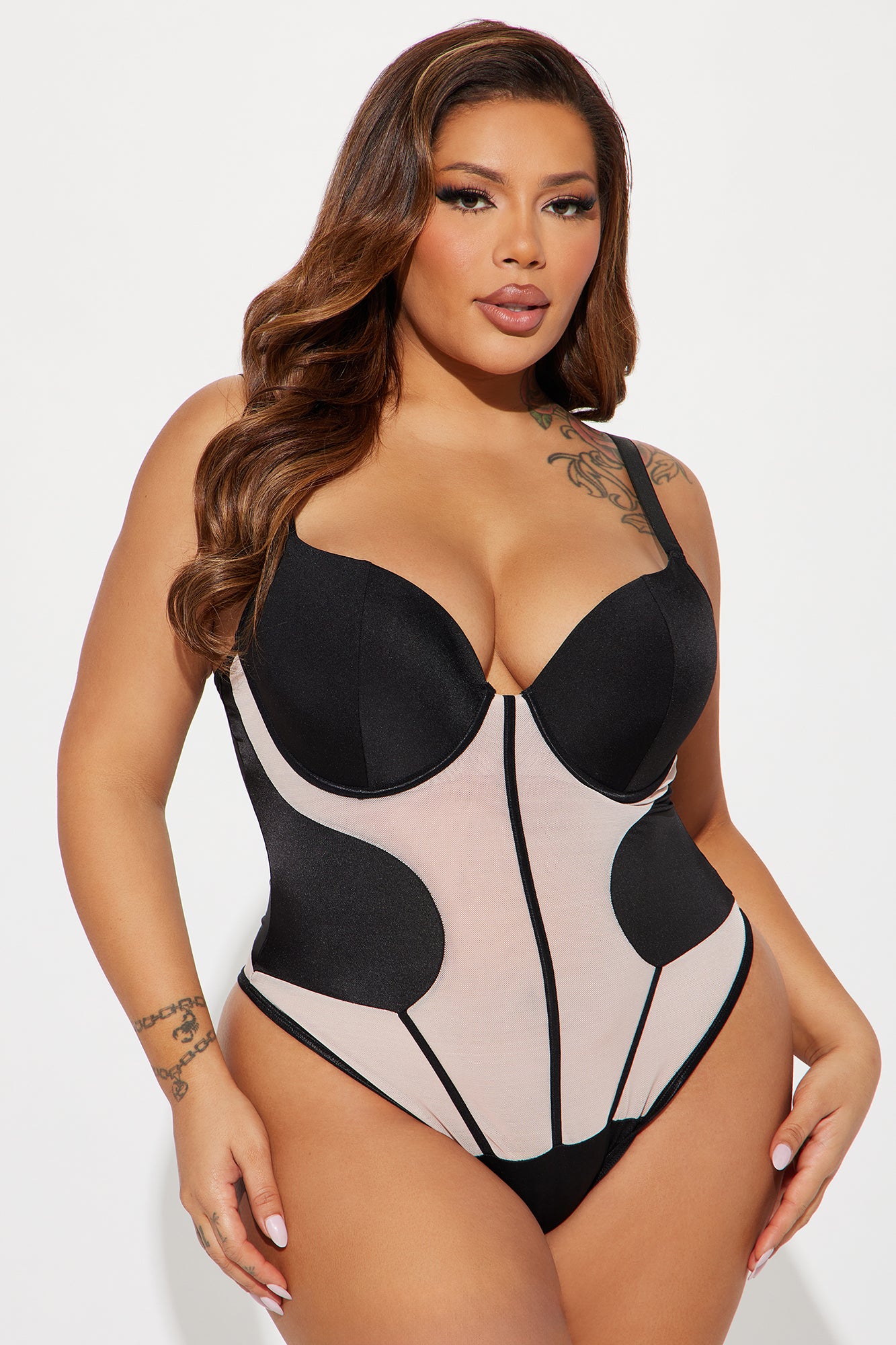 Drive You Crazy Mesh Teddy - Black - Image 4