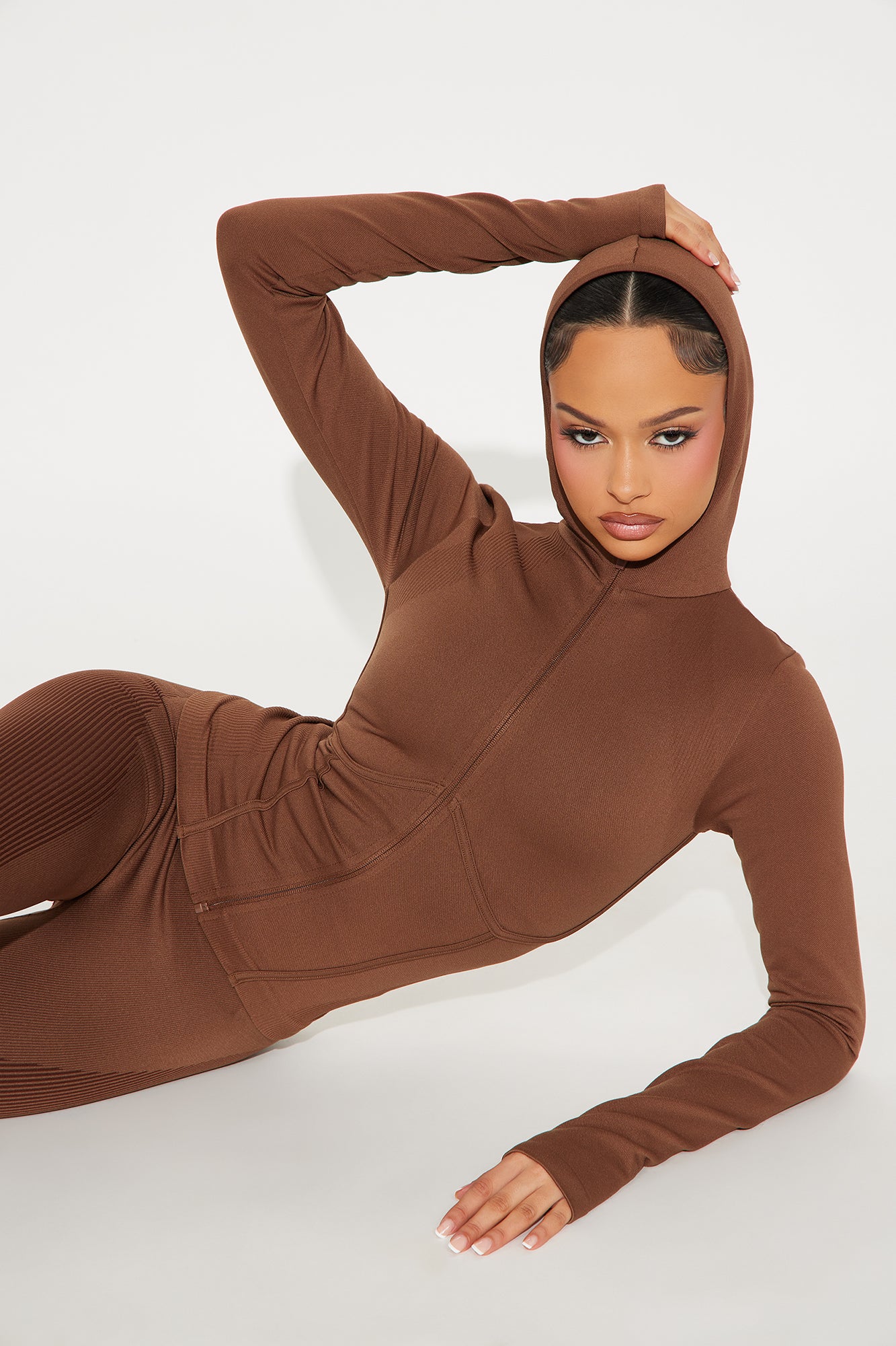 Your Next Move Seamless Active Jacket - Mocha - Image 3