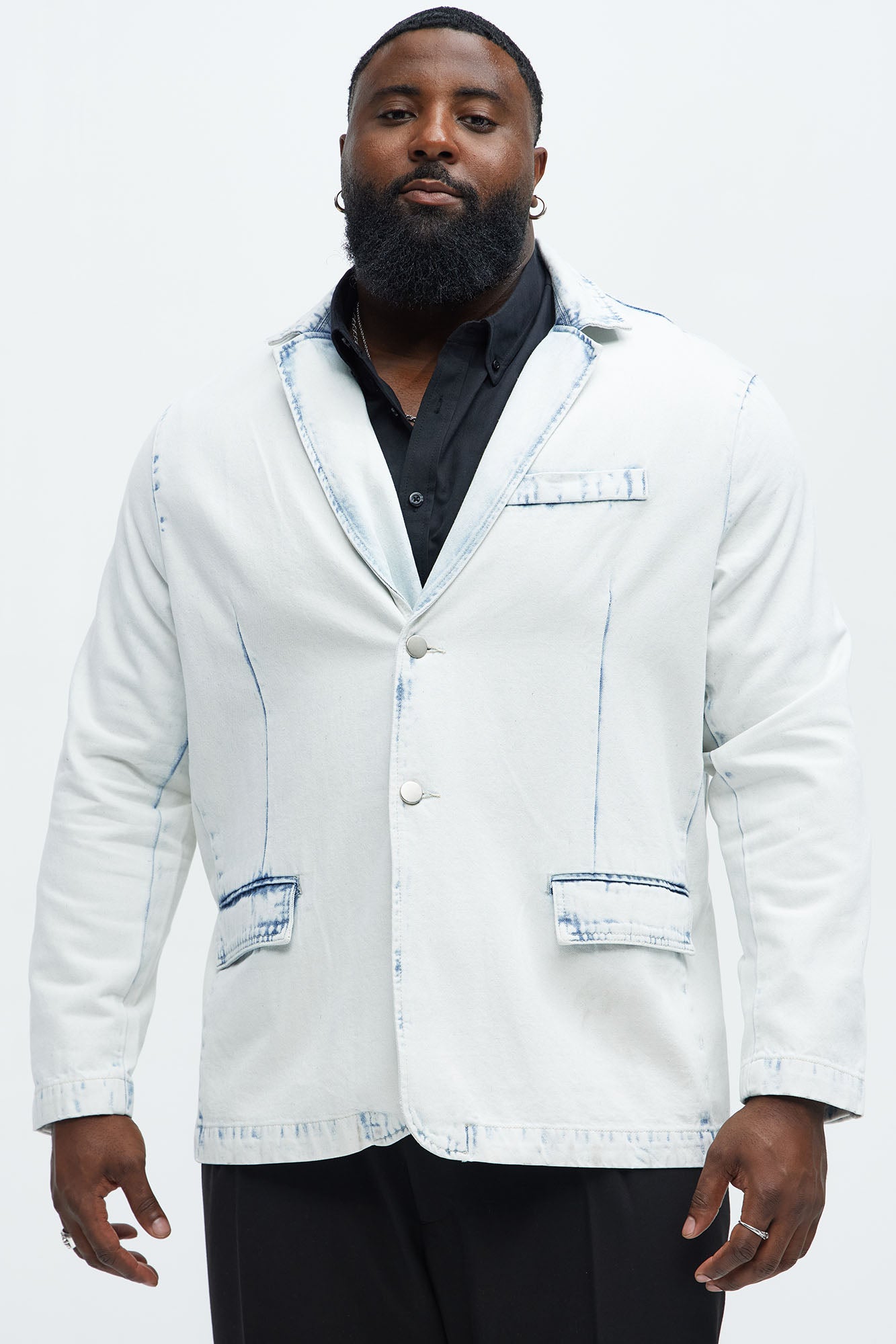 Congreve Denim Blazer - Light Wash - Image 8
