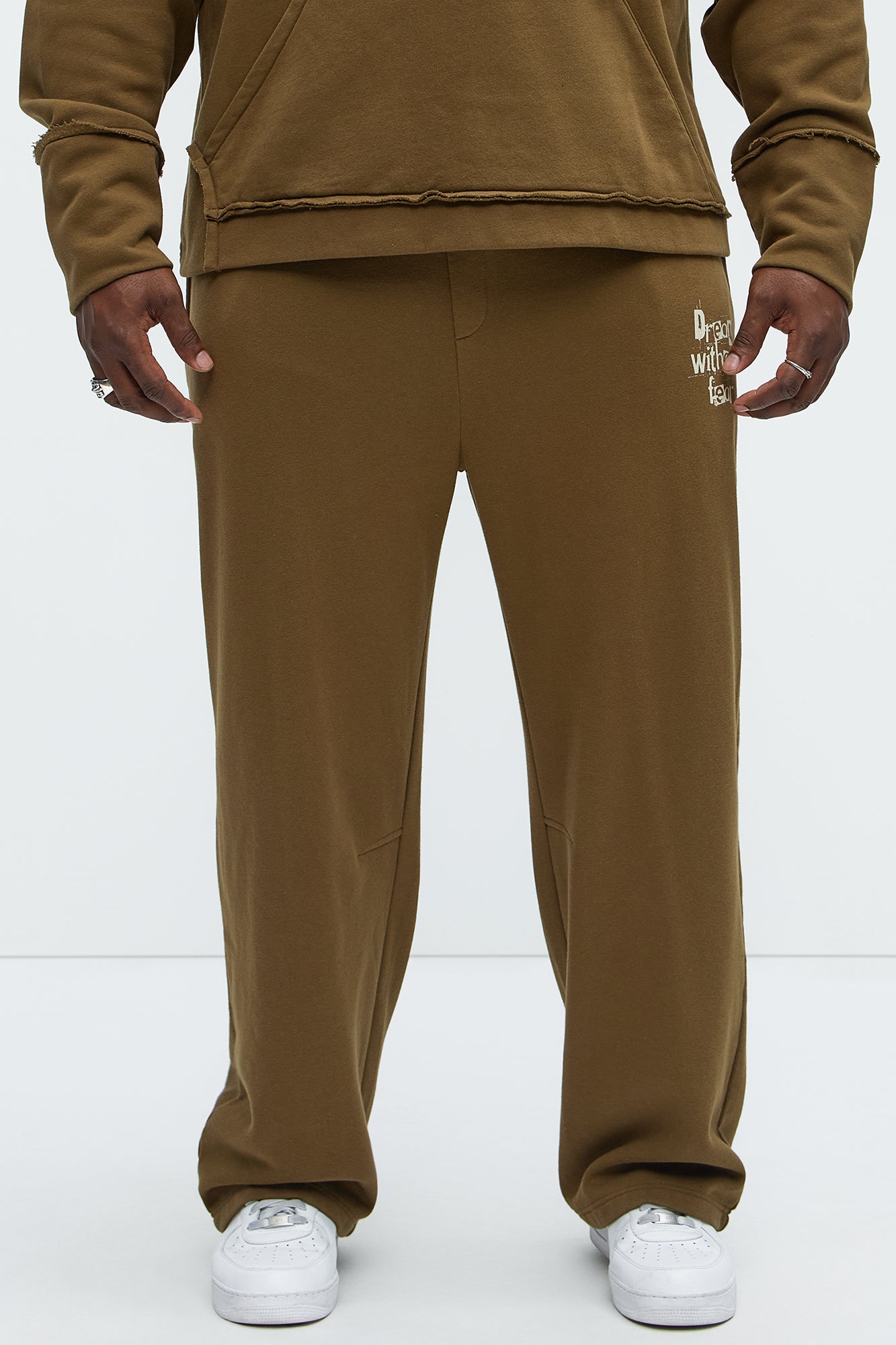 Dream Without Fear Sweatpants - Brown - Image 6