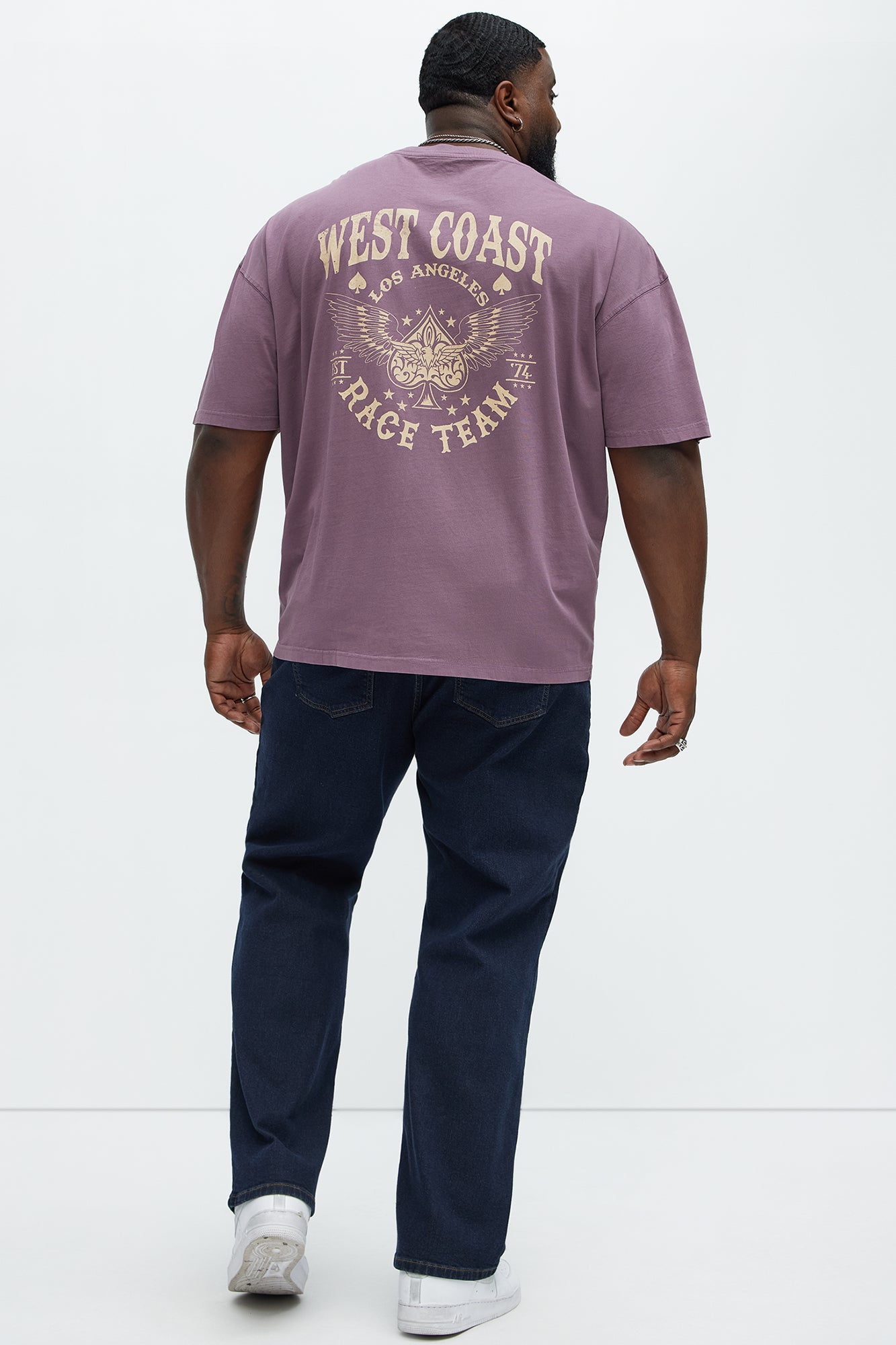 West Coast Race Team Oversized Short Sleeve Tee - Purple - Image 10