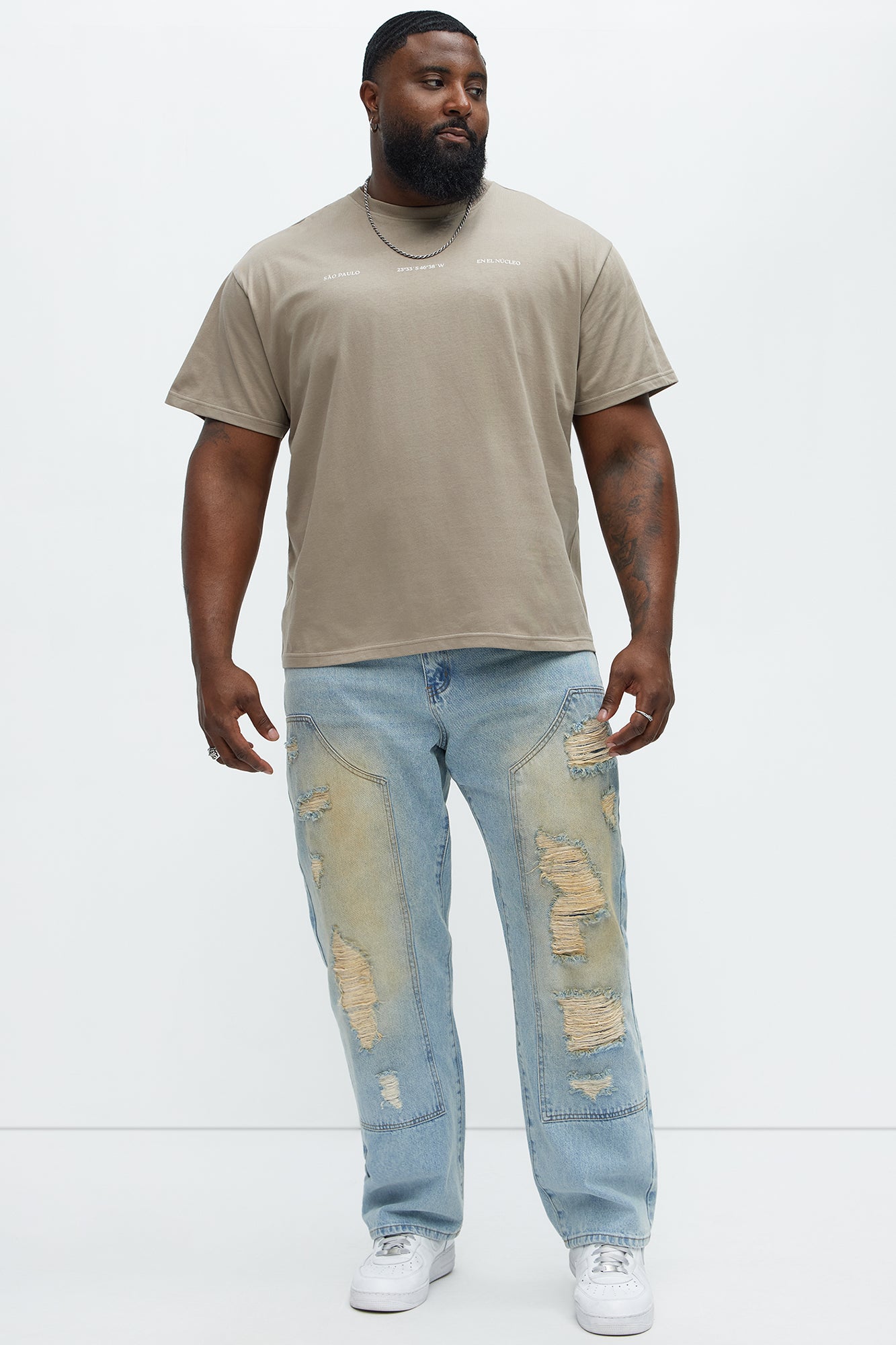 Walk It Carpenter Distressed Straight Jeans - Vintage Blue Wash - Image 8