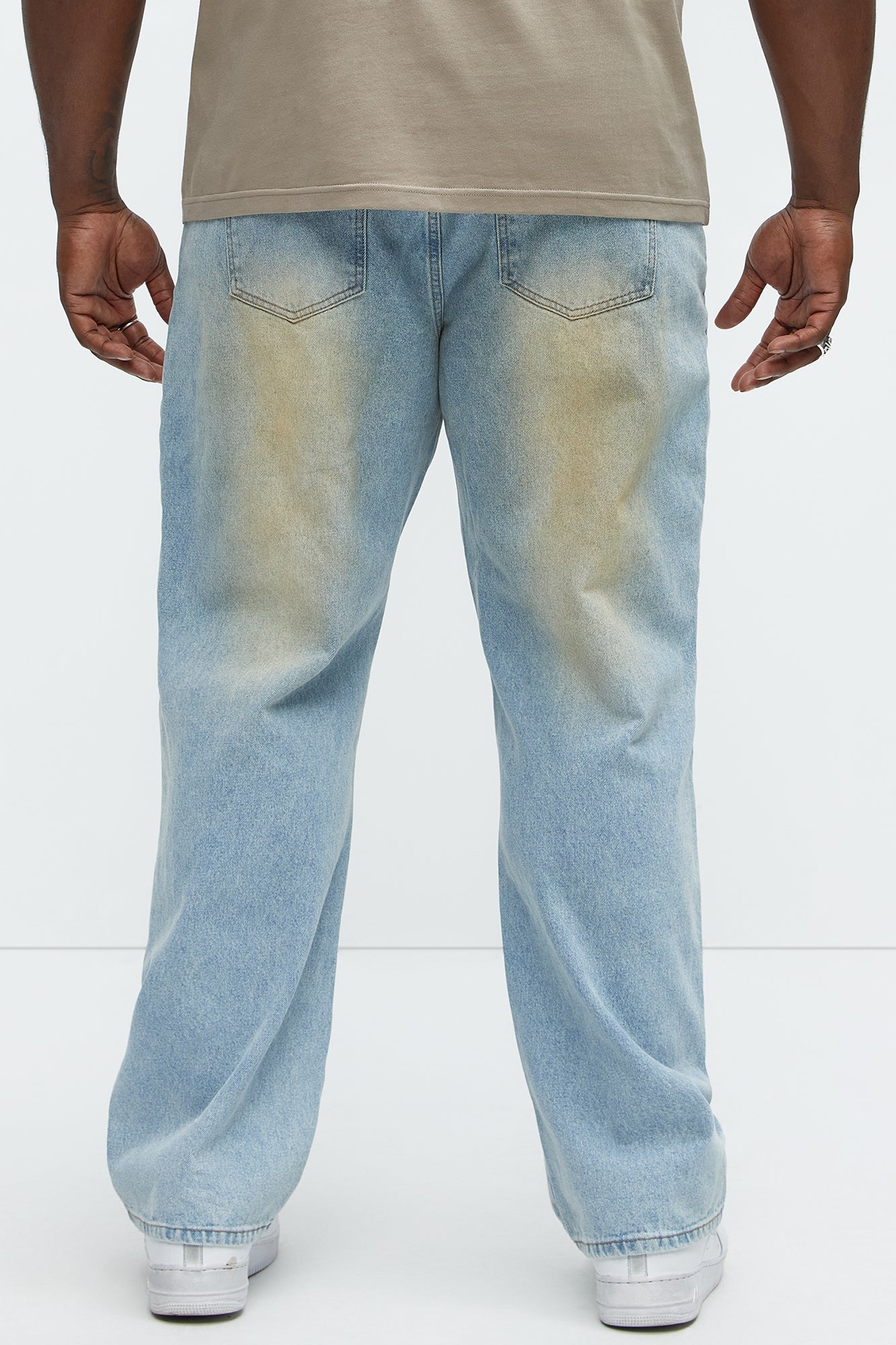 Walk It Carpenter Distressed Straight Jeans - Vintage Blue Wash - Image 10