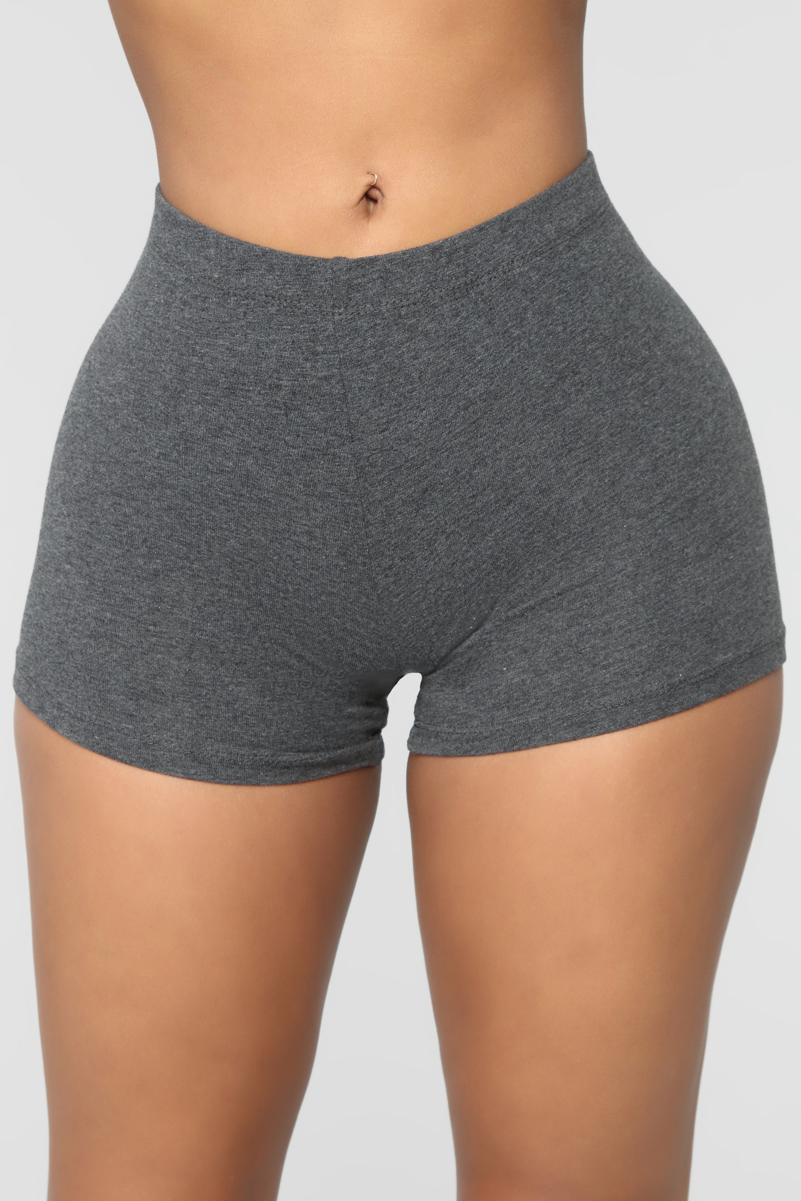 Plain Jane Mini Shorts - Charcoal - Image 4