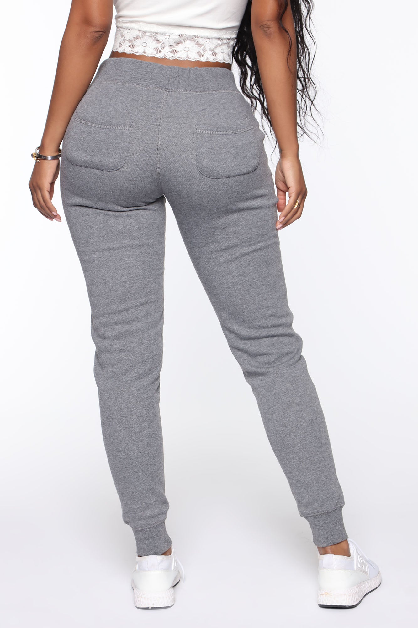 Relaxed Vibe Joggers - Heather Grey - Image 4