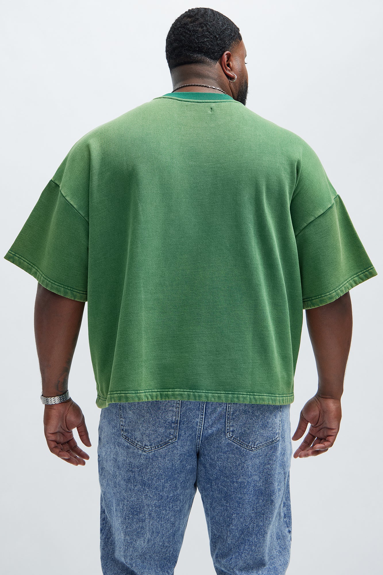 Kyle Oversized Tee - Green - Image 9