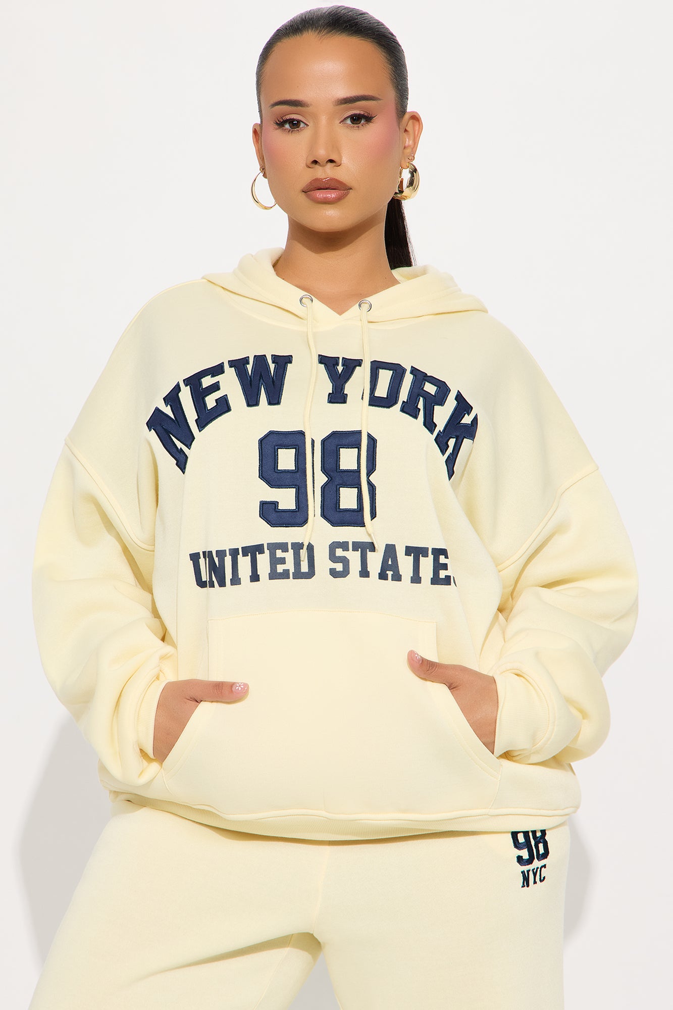 New York Or Nowhere Hoodie - Yellow - Image 4