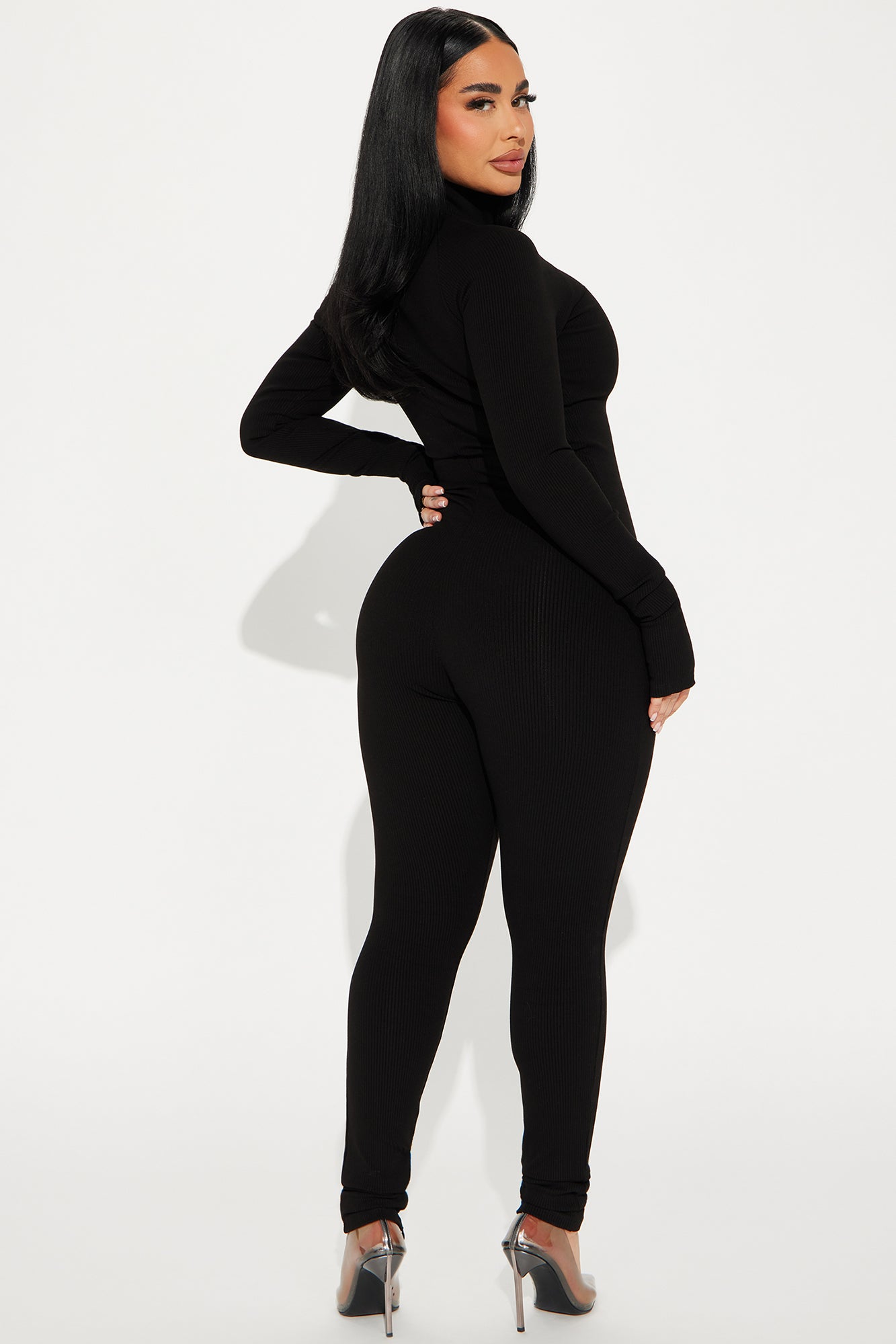 Juliet Snatched Jumpsuit - Black - Image 4