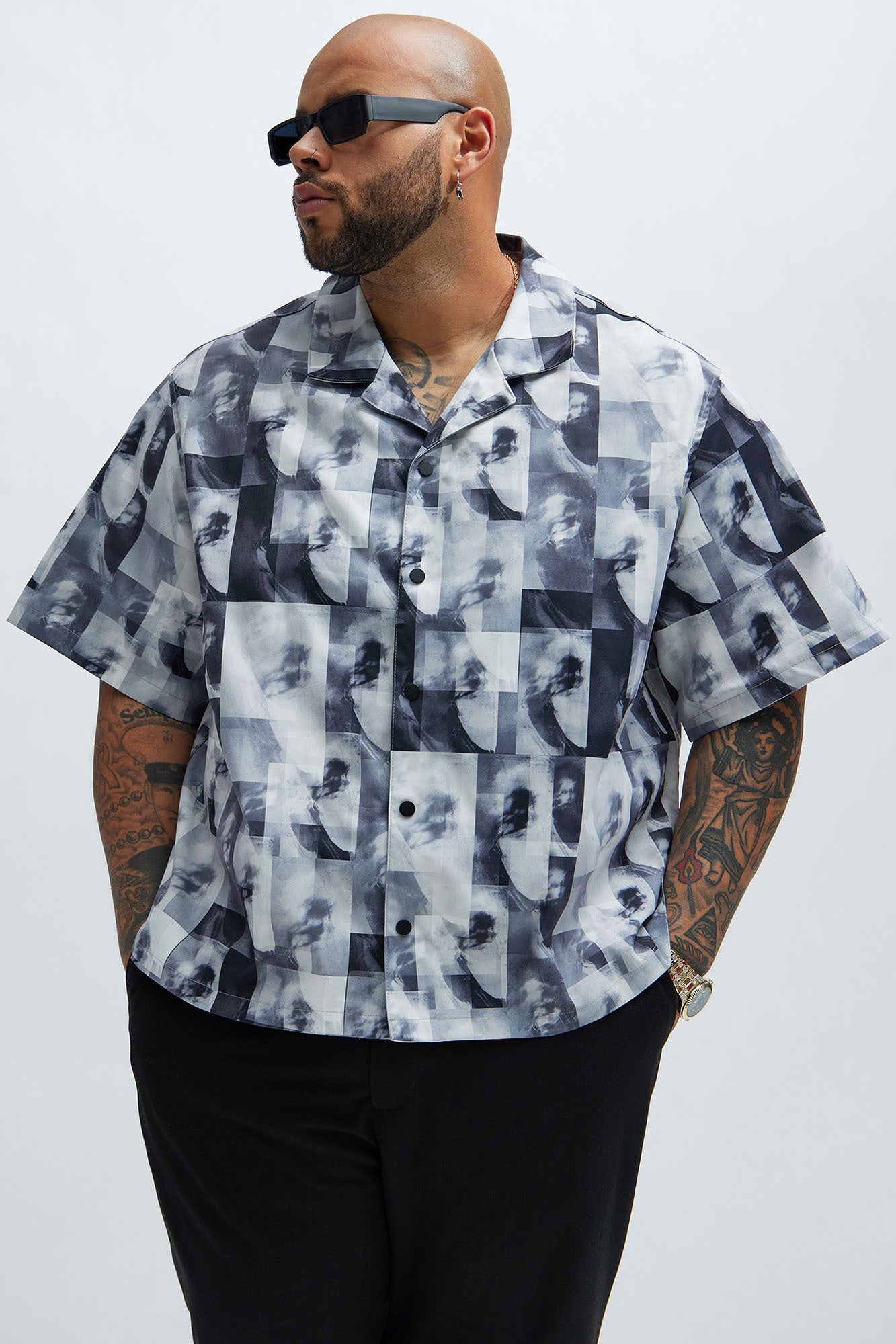 Ansel Shirt - Grey/combo - Image 4
