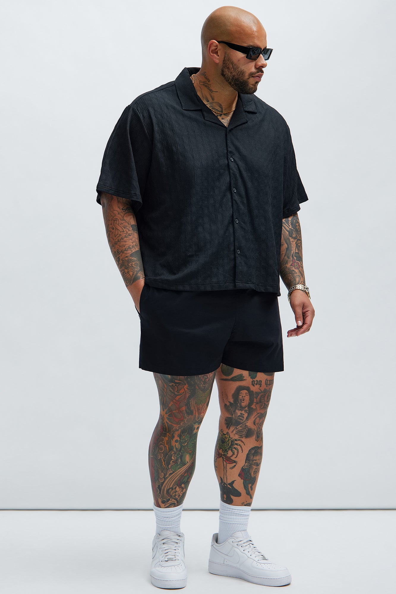 Montez Stretch Swim Trunk Short - Black - Image 6