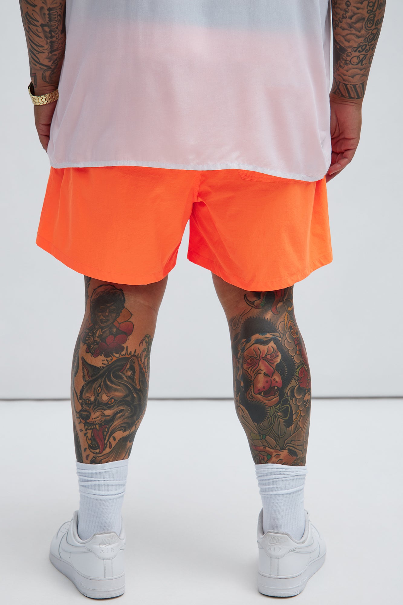 Montez Stretch Swim Trunk Mid - Orange - Image 7