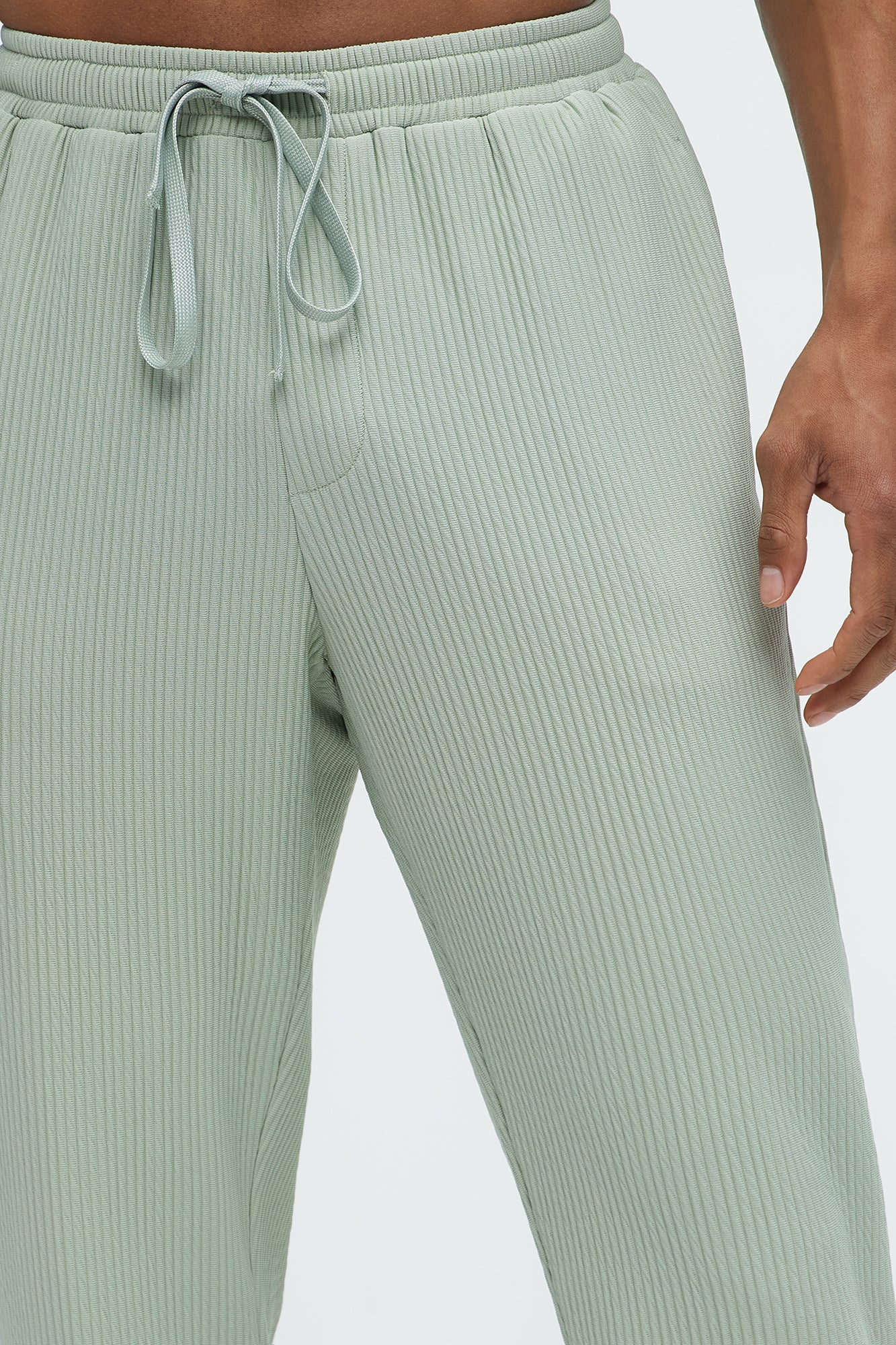 Show Up Slim Slit Pants - Sage - Image 4