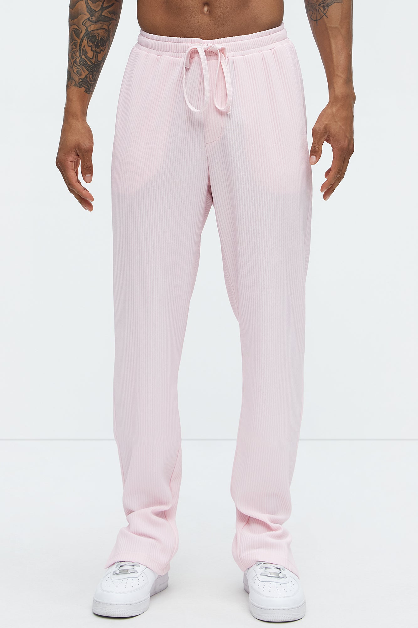 Show Up Slim Slit Pants - Pink - Image 3