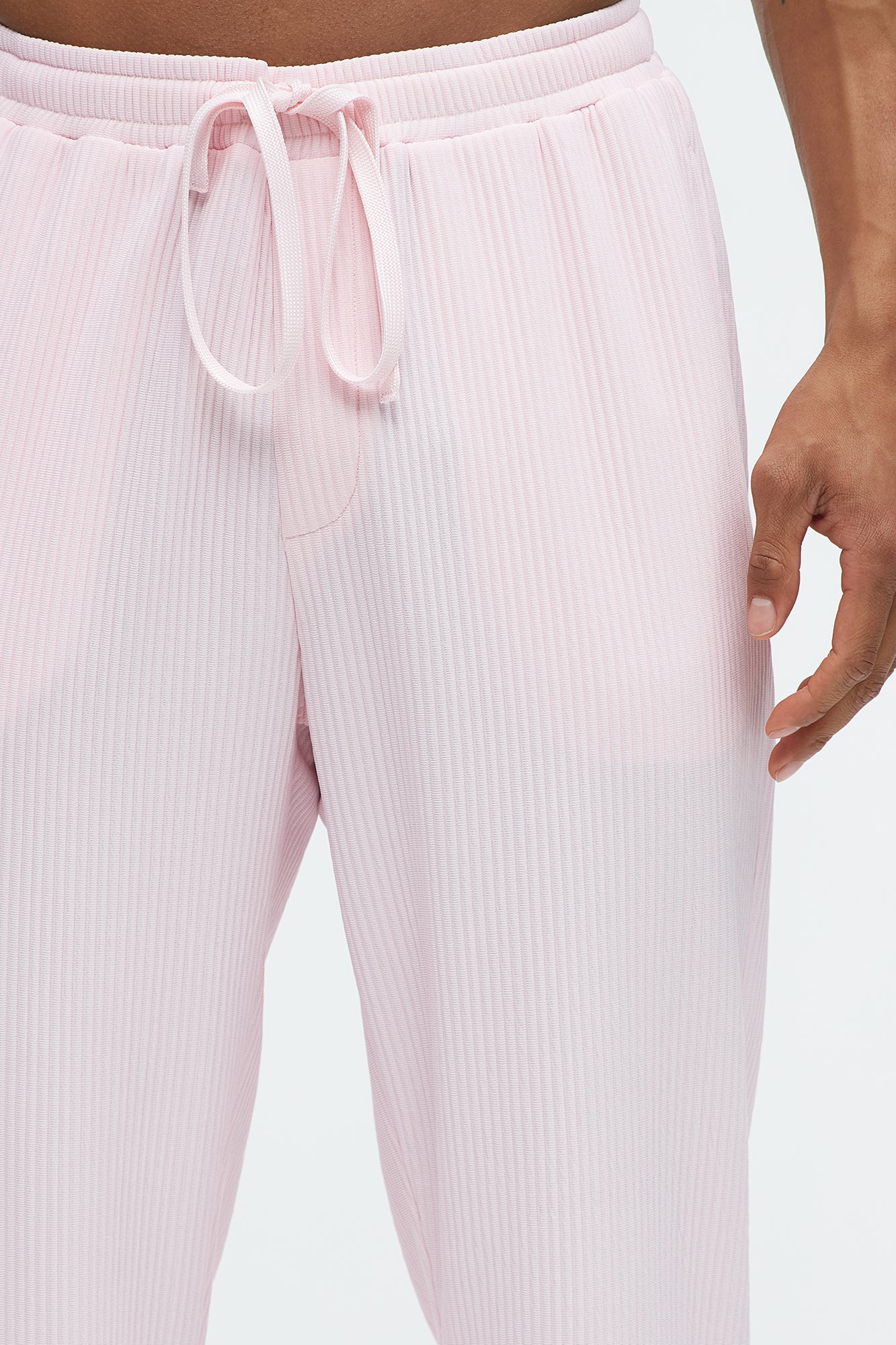 Show Up Slim Slit Pants - Pink - Image 4