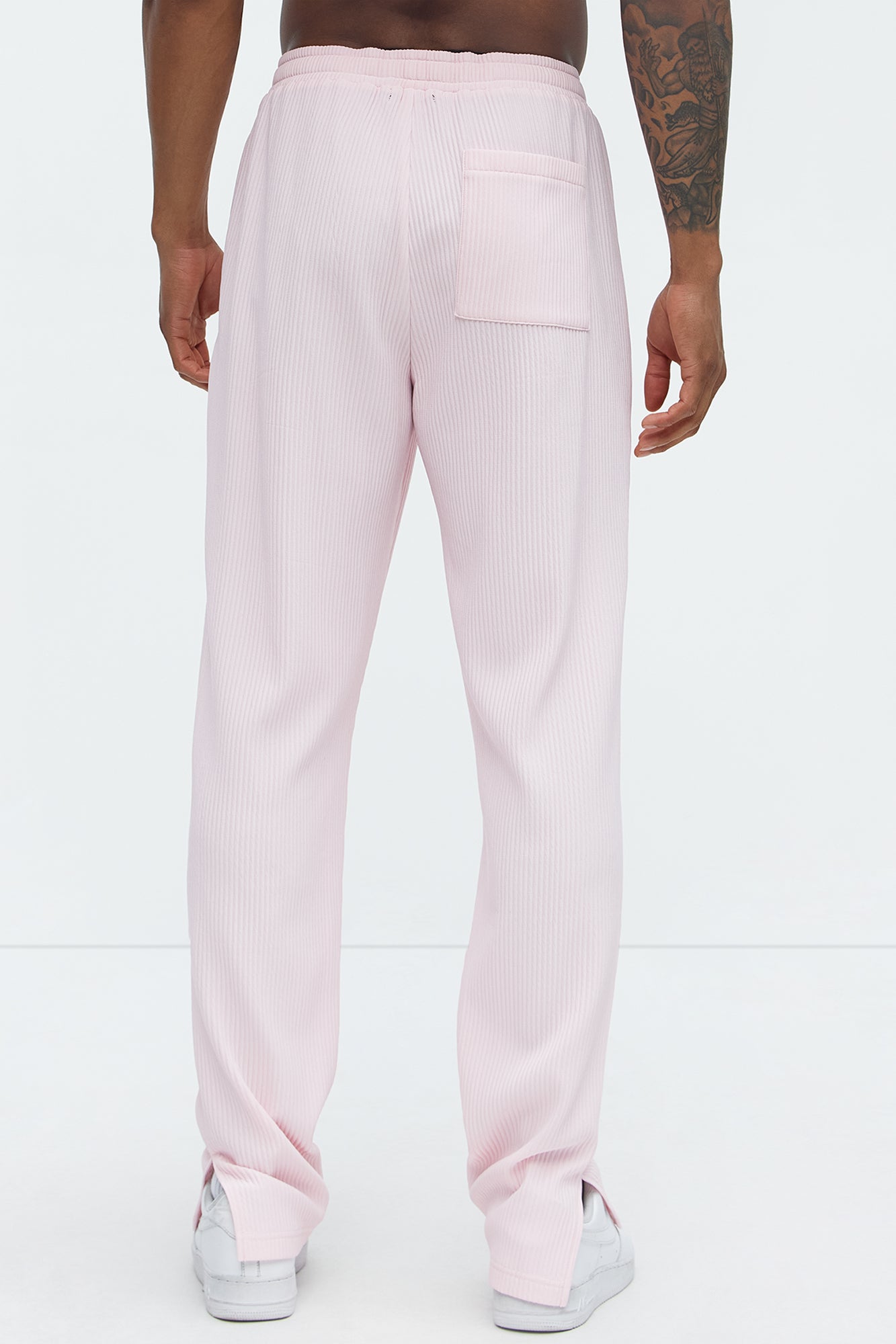 Show Up Slim Slit Pants - Pink - Image 5