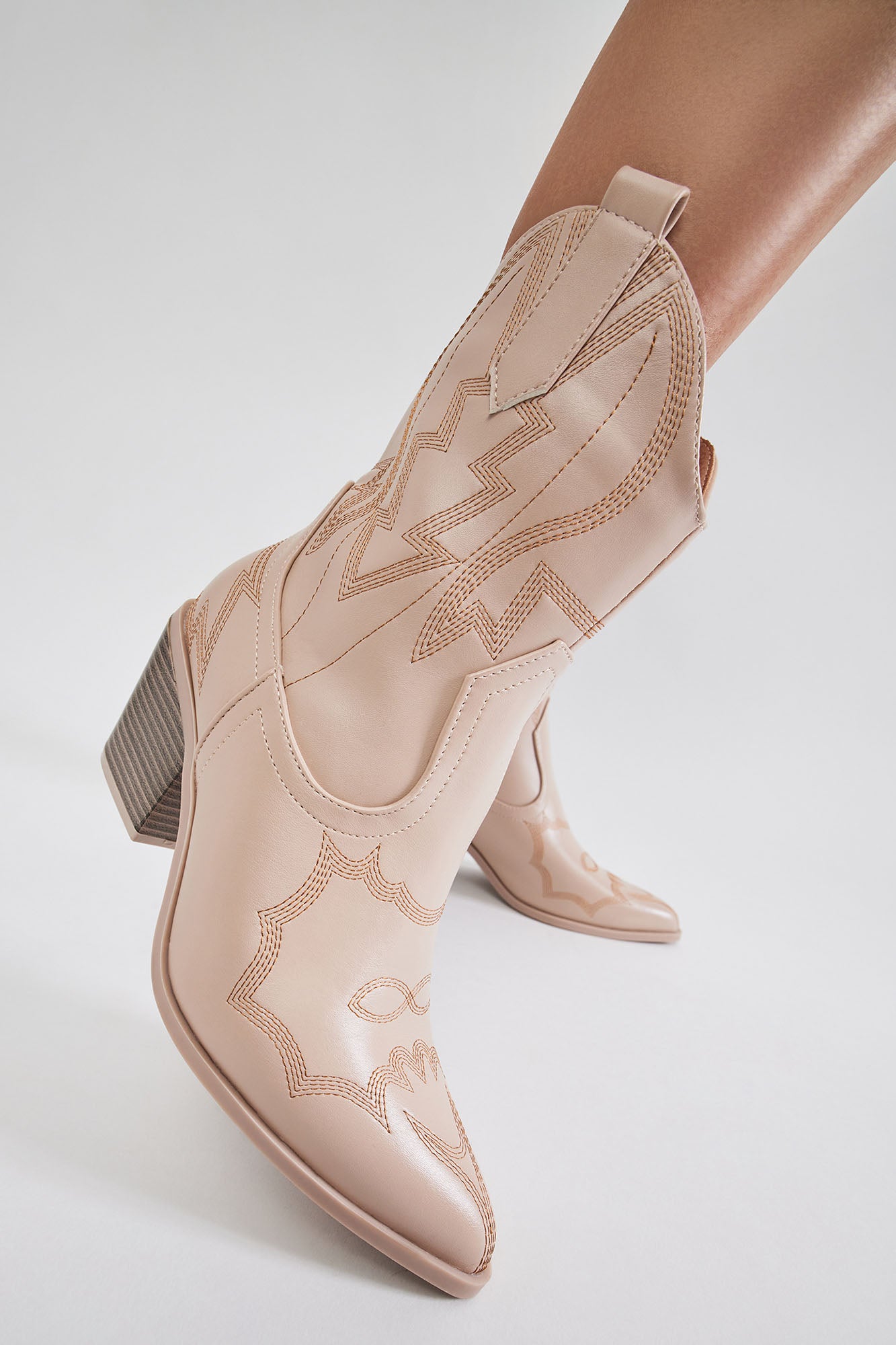 You And Me Cowboy Booties - Nude - Image 3