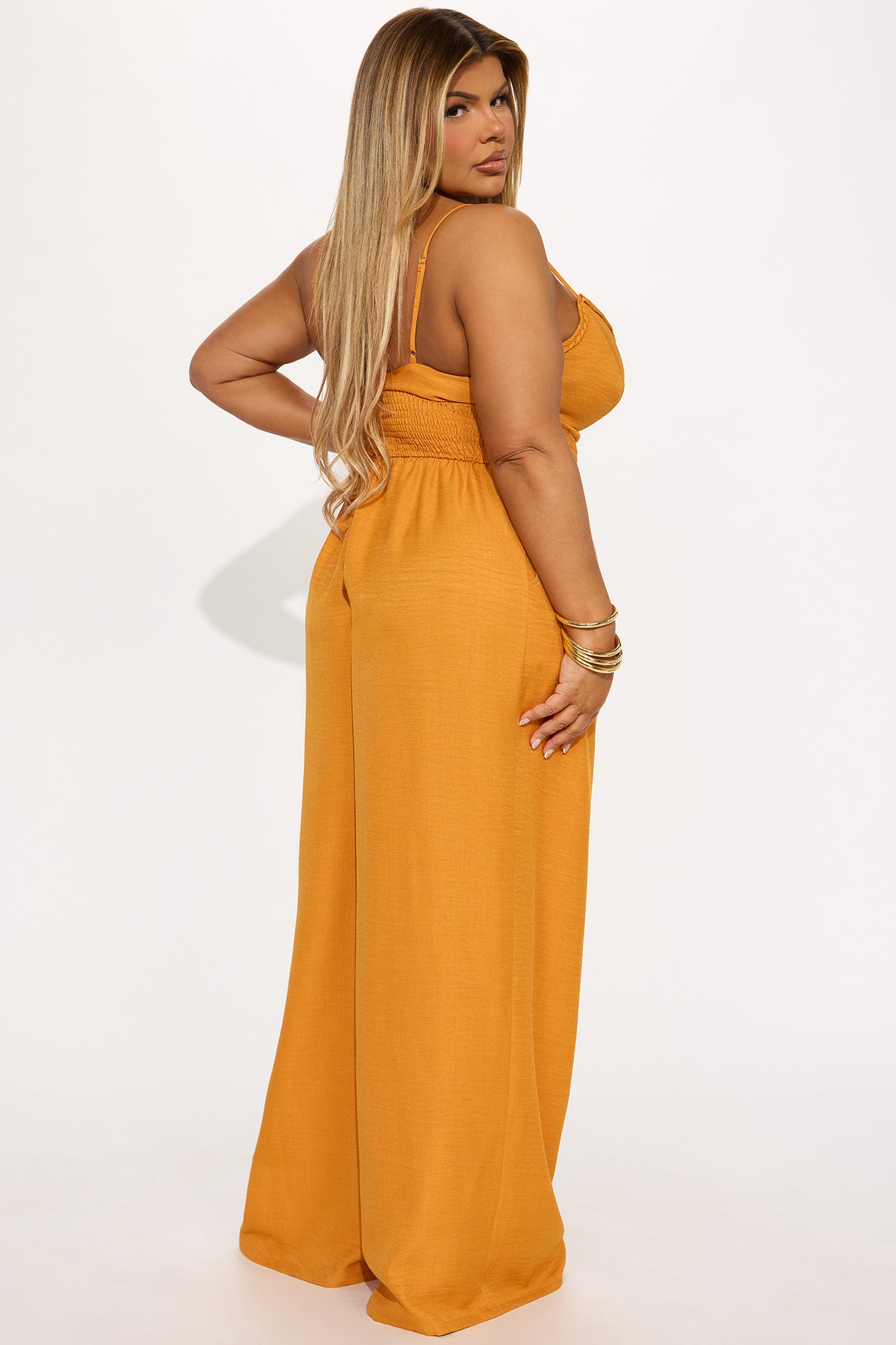 Vacay Mami Jumpsuit - Mustard - Image 6