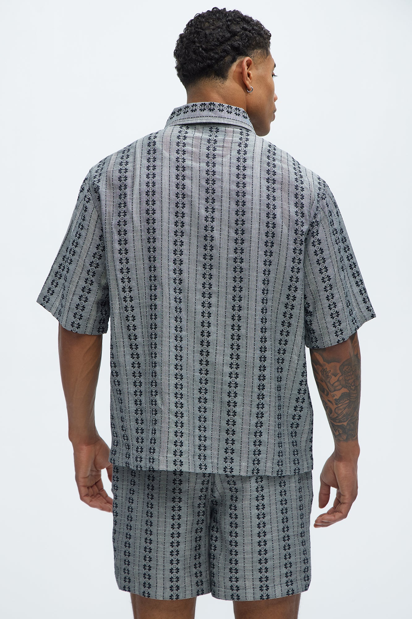 Denali Floral Short Sleeve Button Up - Black/combo - Image 5