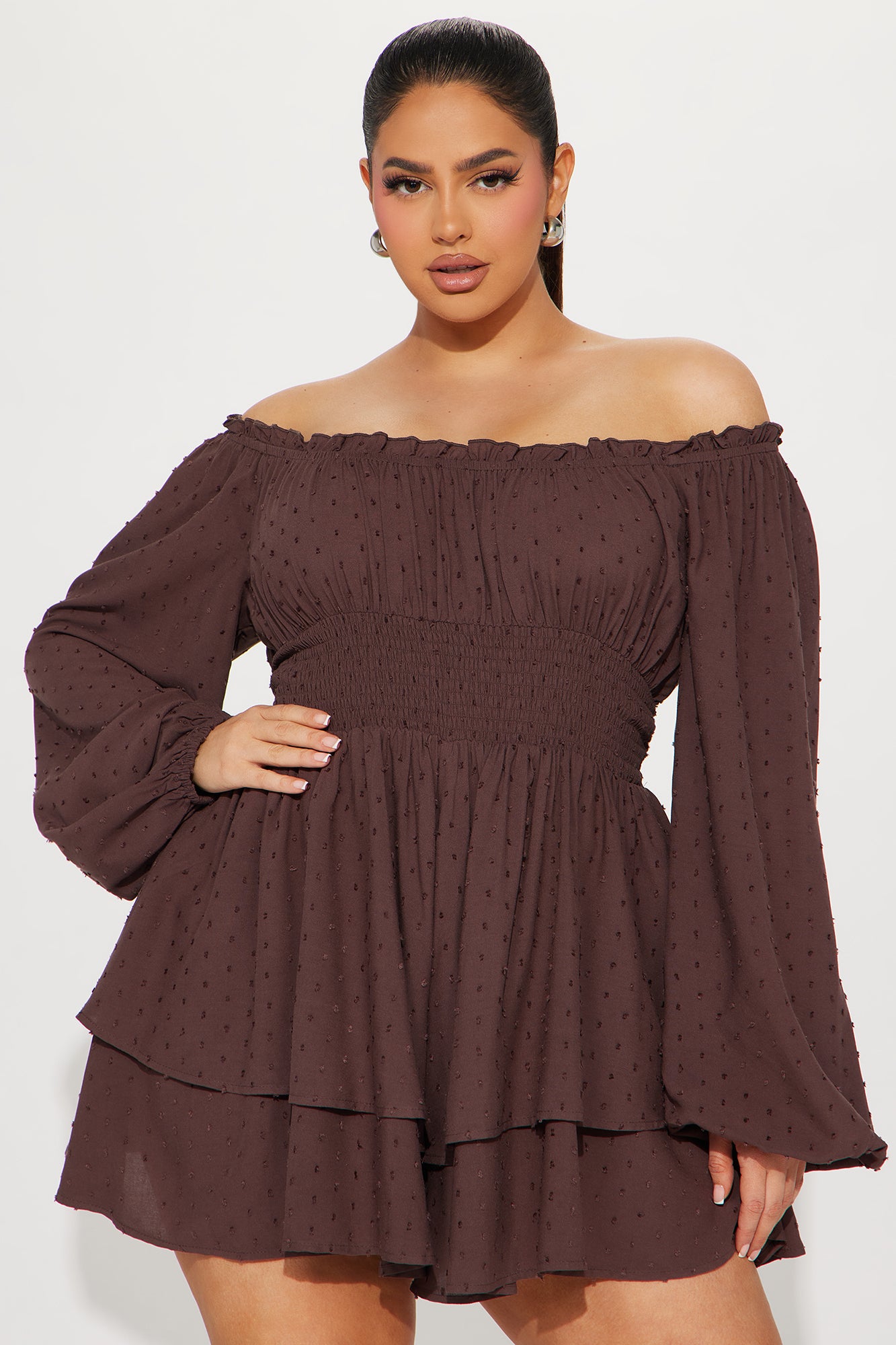 Count On You Romper - Chocolate - Image 4