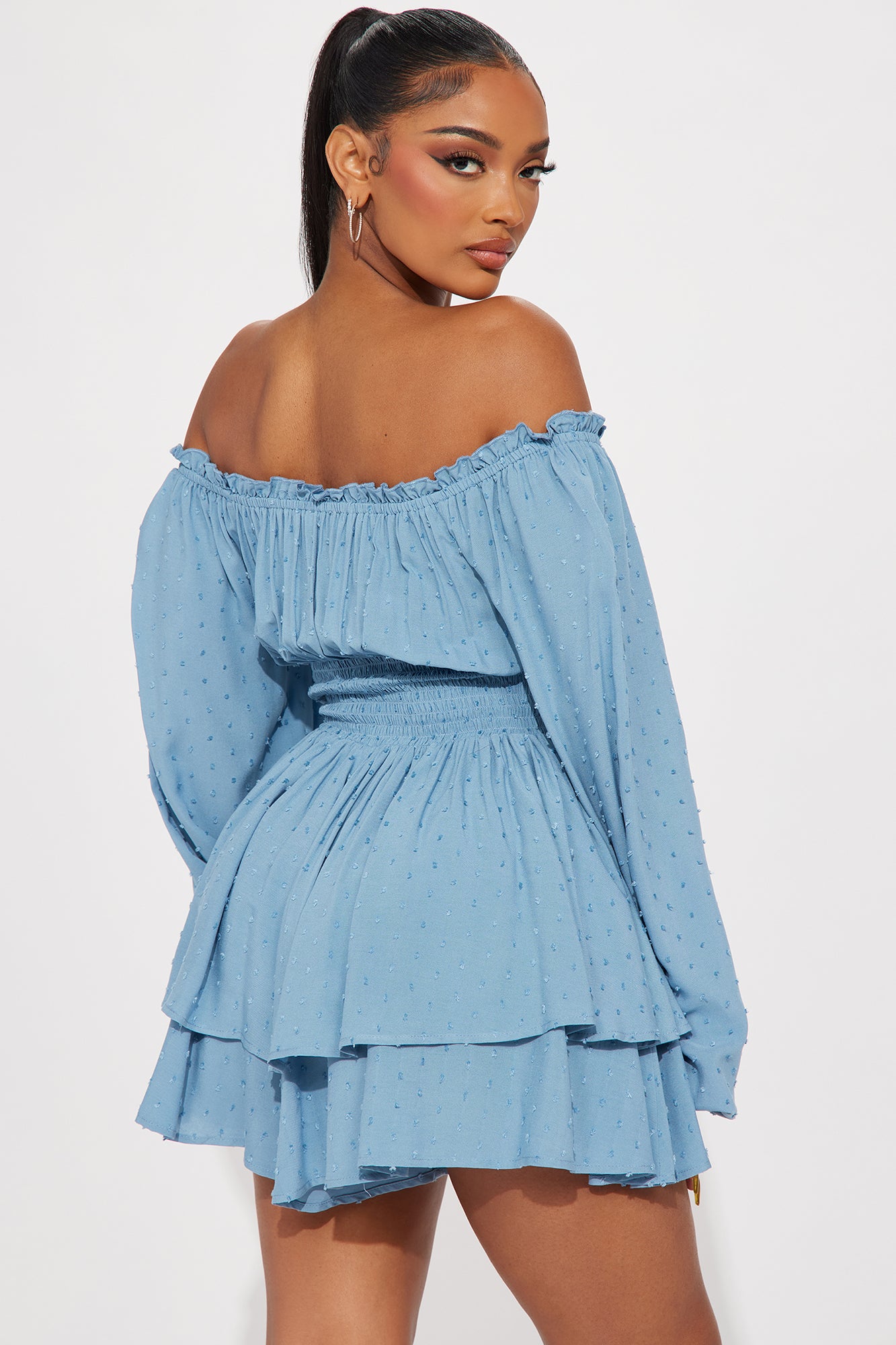 Count On You Romper - Light Blue - Image 3