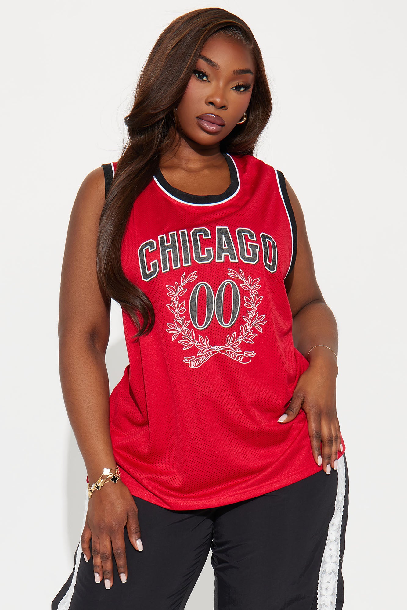 Chicago Jersey Tank Top - Red - Image 5