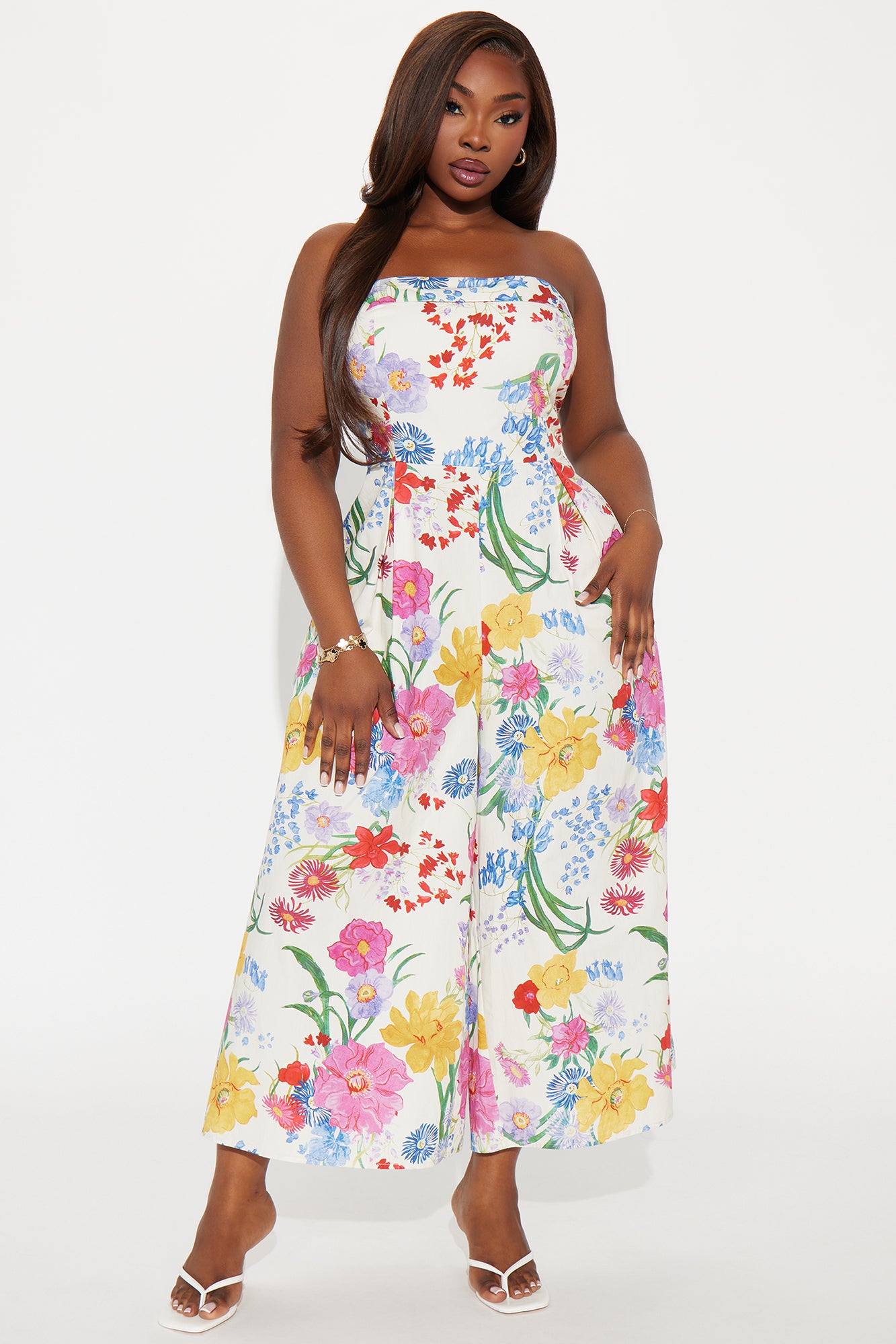 Brunch O'Clock Jumpsuit - Cream/combo - Image 4