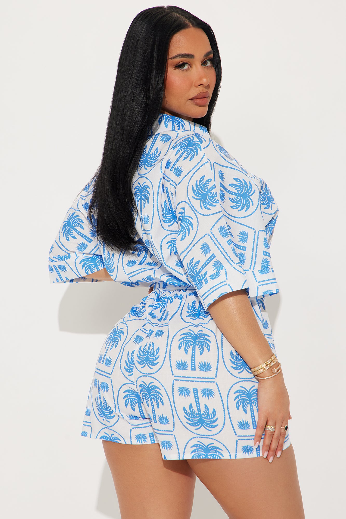 Don't Wait For Me Romper - Blue/combo - Image 3