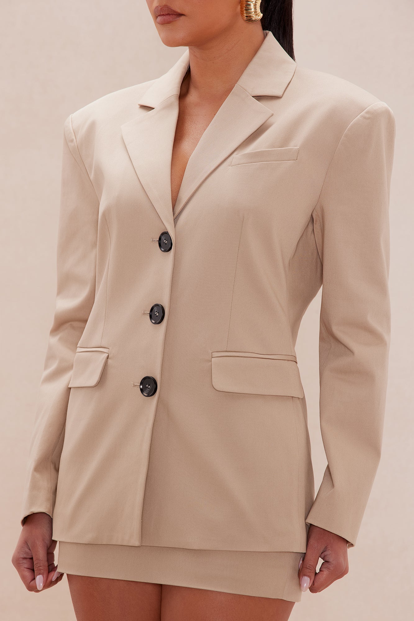 Jeanette Blazer - Khaki - Image 3