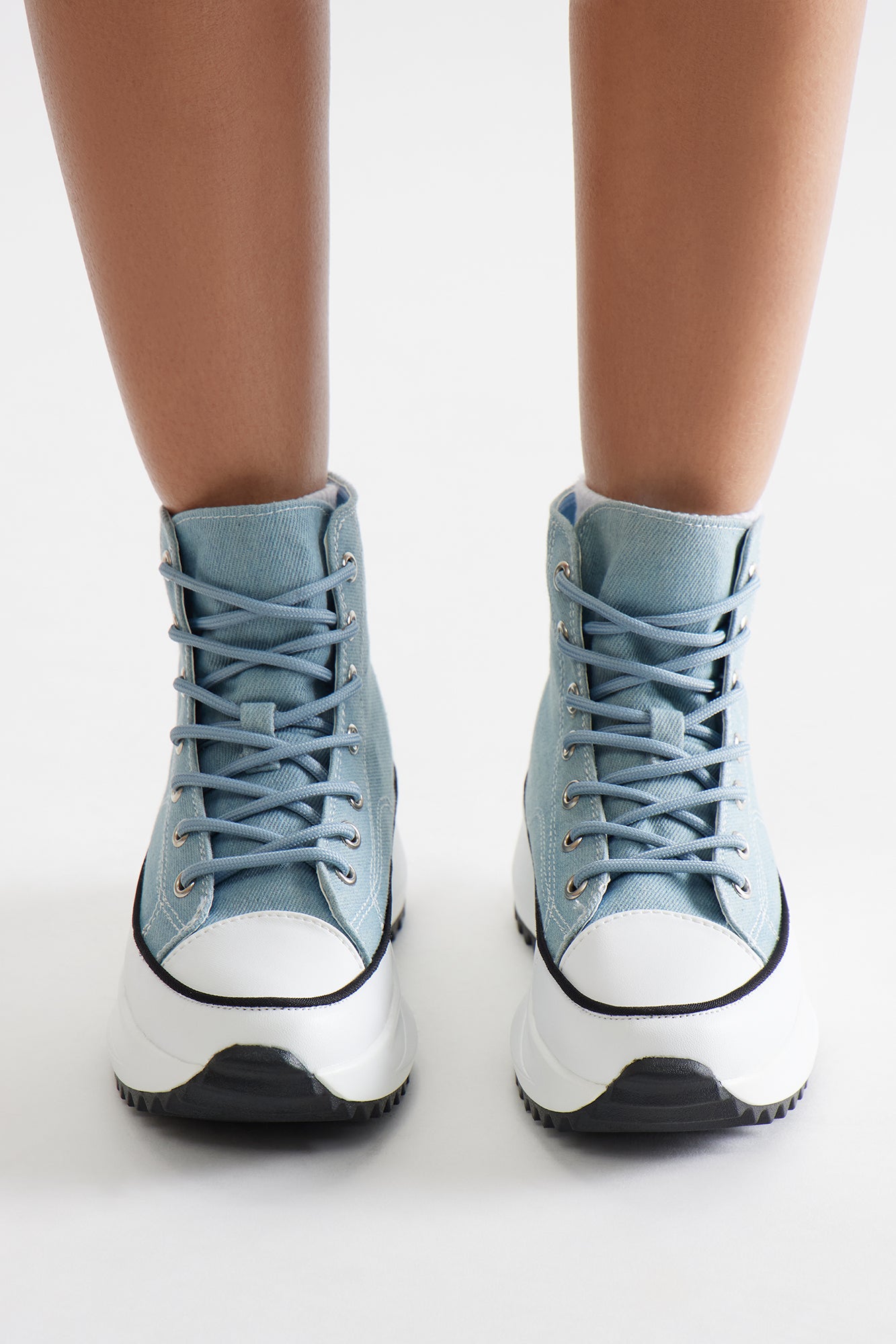 Bailey High Cut Sneakers - Denim - Image 5