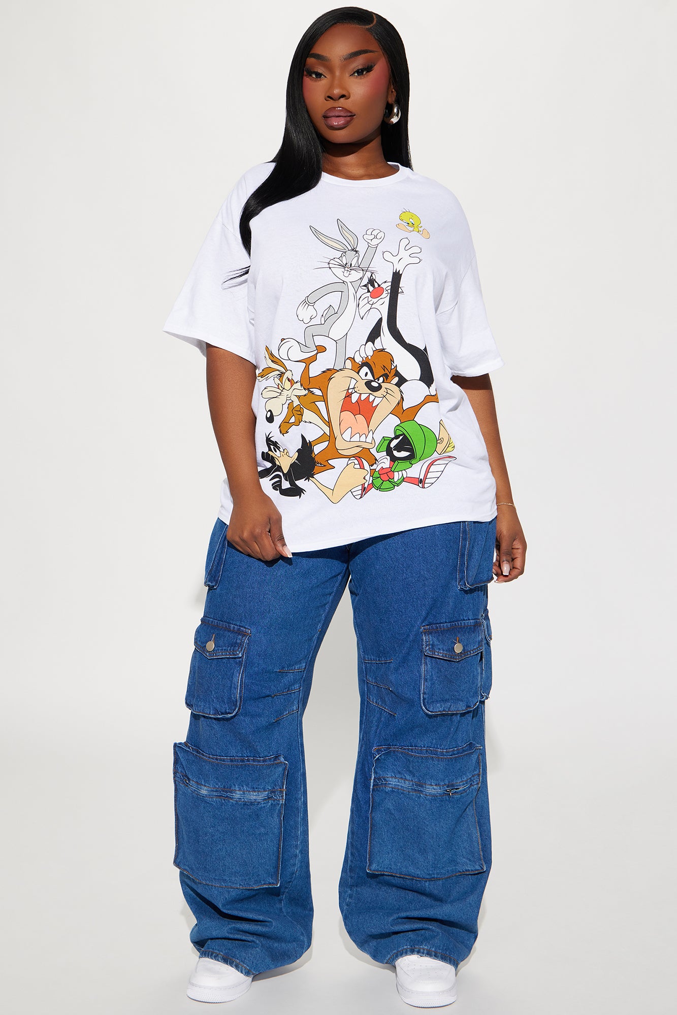 Gangs All Here Looney Tunes Tee - White - Image 5