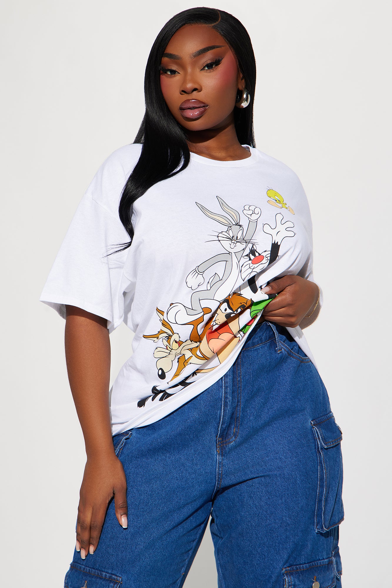 Gangs All Here Looney Tunes Tee - White - Image 4