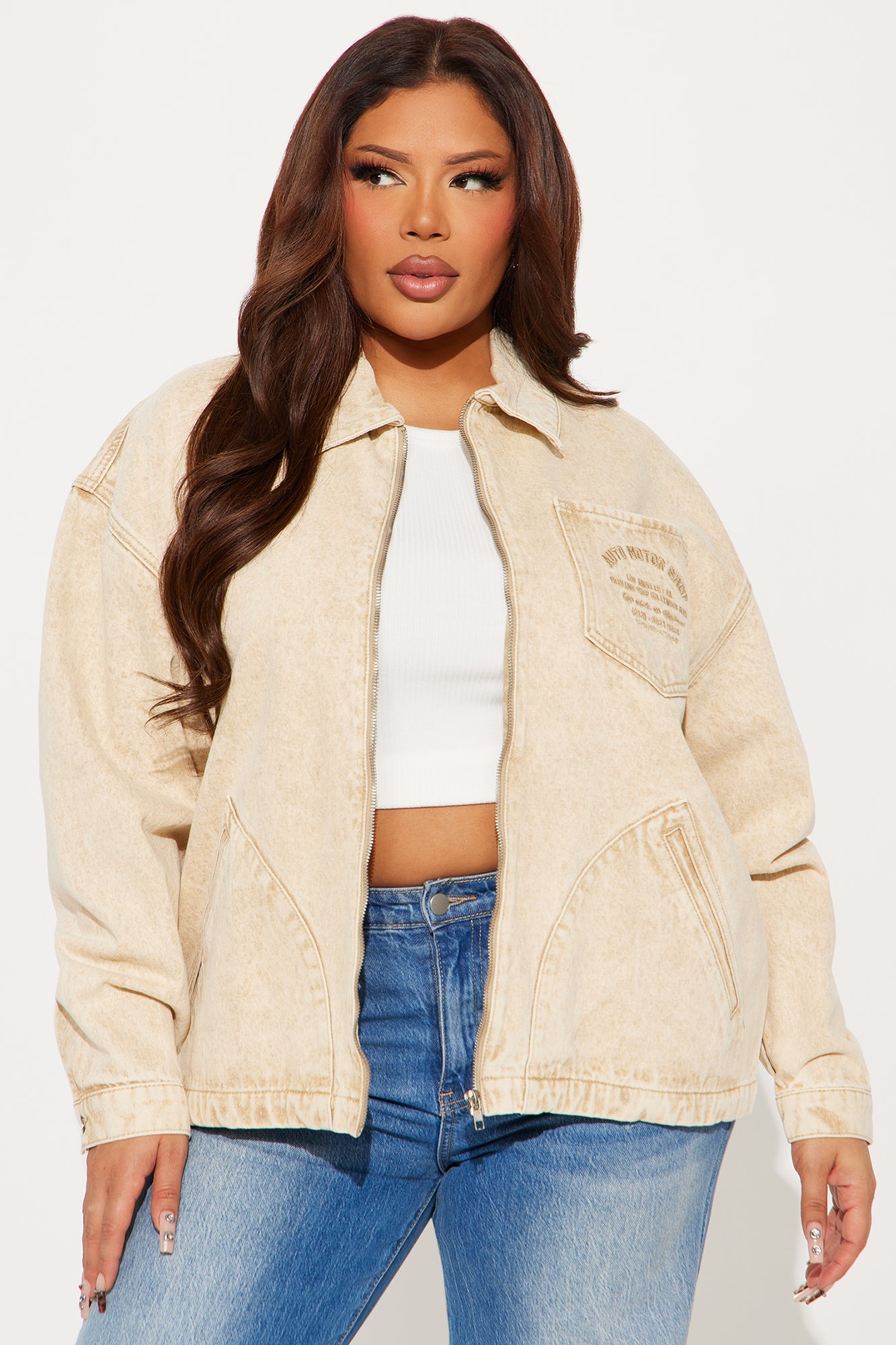 A Clean Break Denim Jacket - Khaki - Image 5