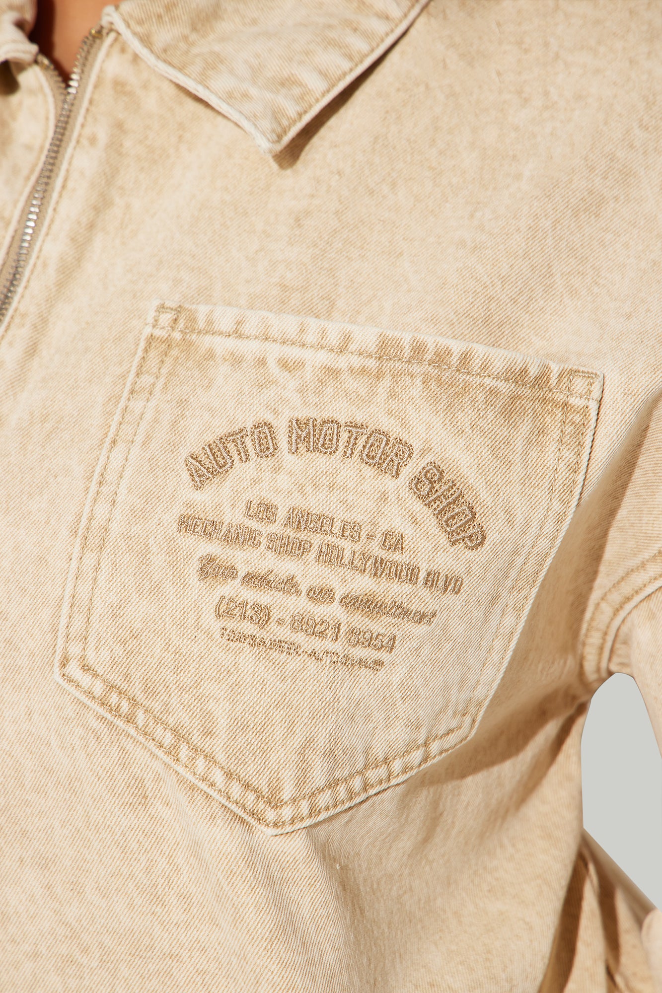 A Clean Break Denim Jacket - Khaki - Image 9