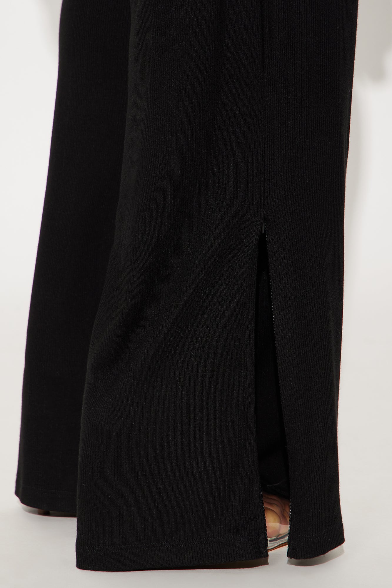 Hailey Ribbed Pant Set - Black - Image 7