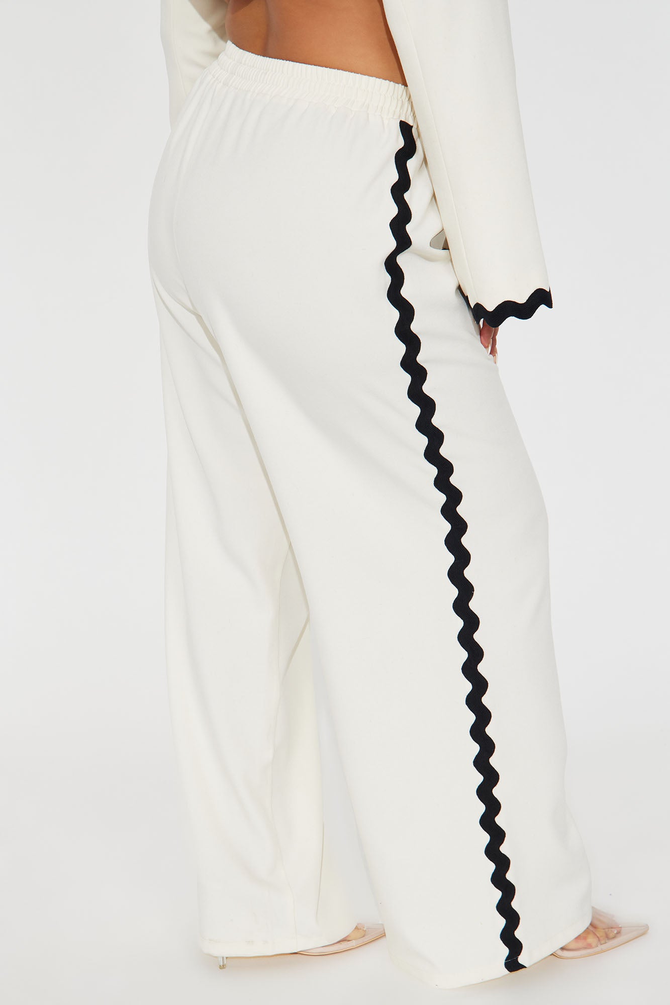 Take Me Higher Wide Leg Pant - Cream - Image 7