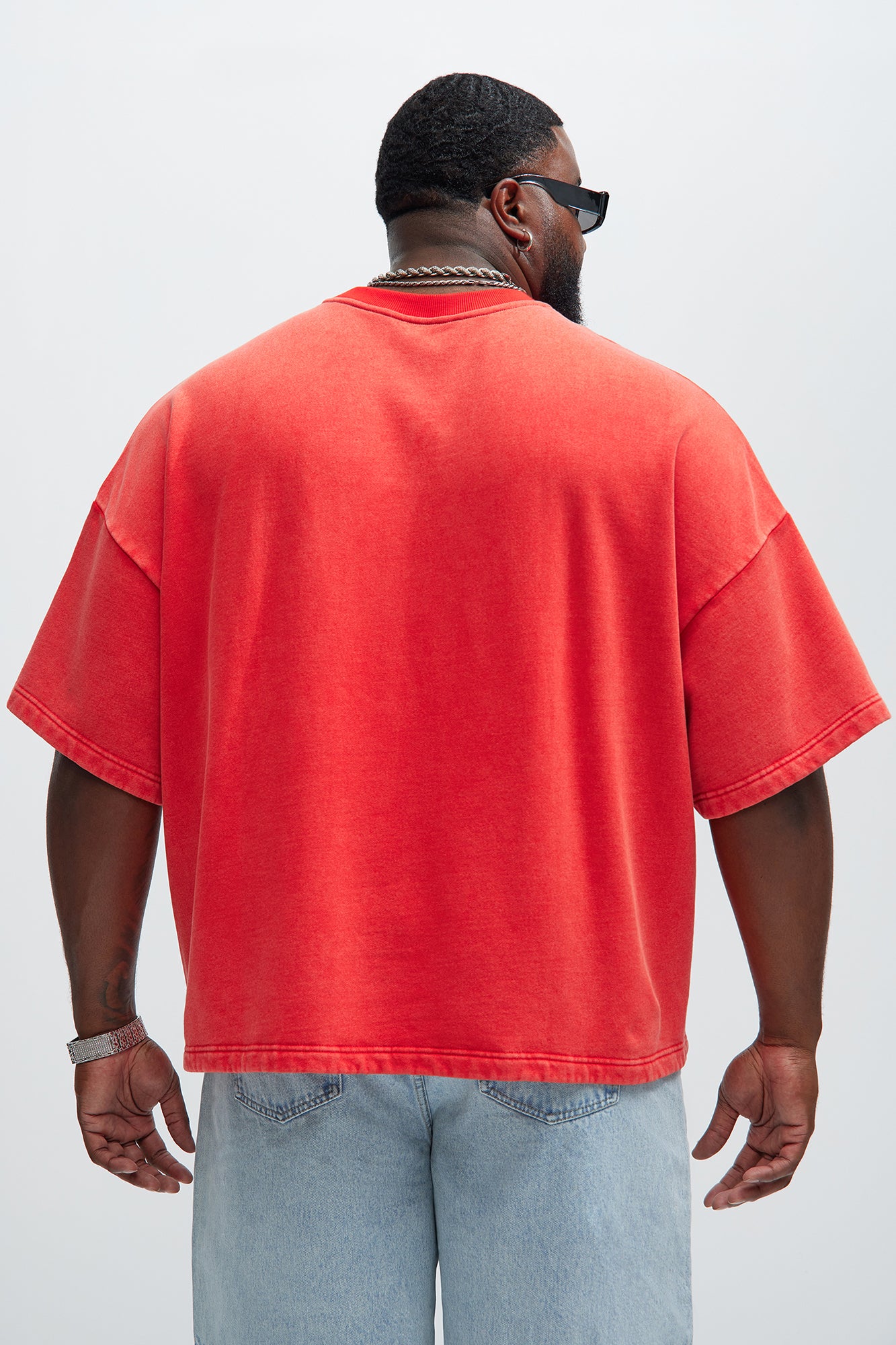 Kyle Oversized Tee - Red - Image 7