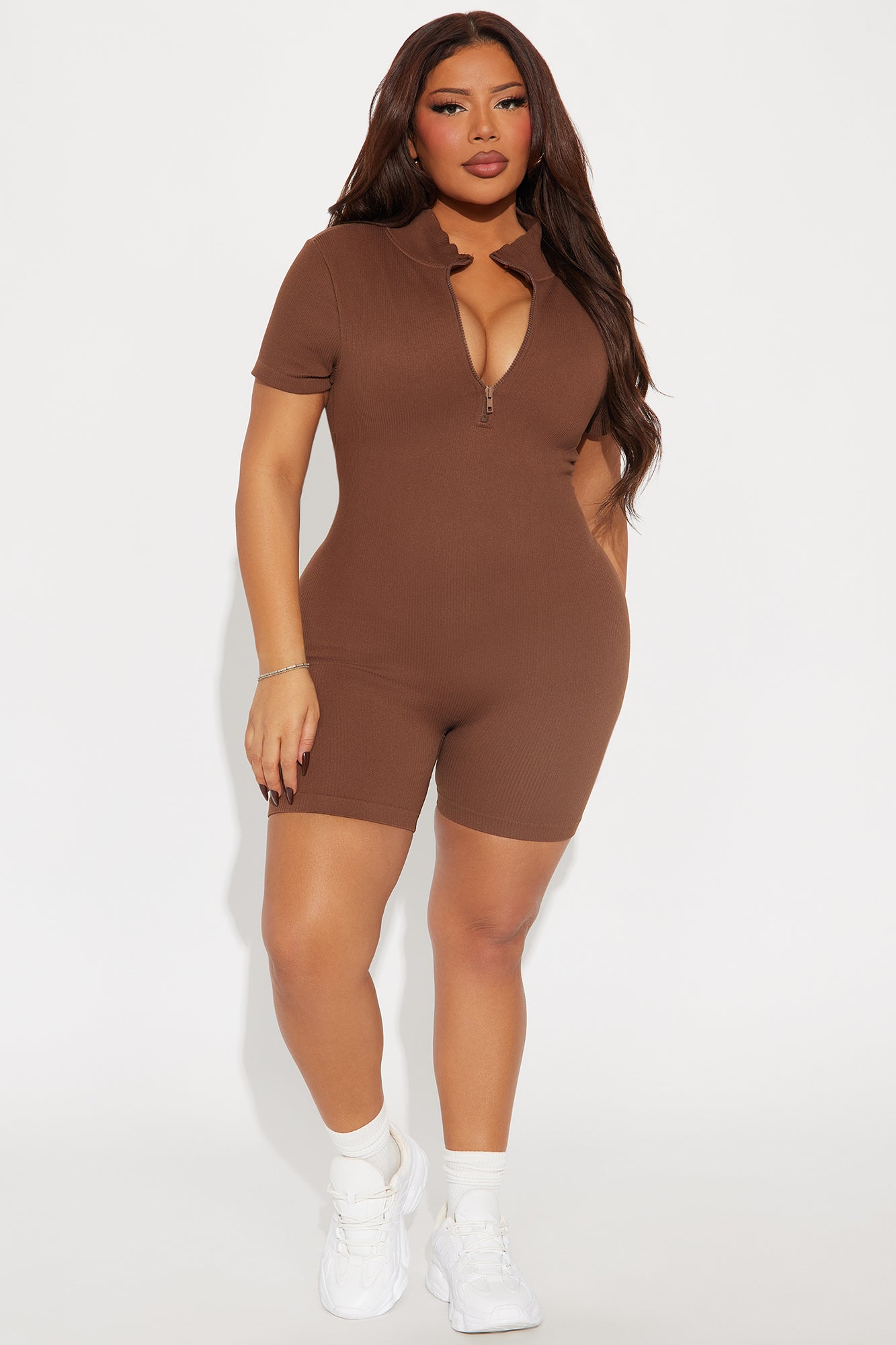 Daily Steps Active Romper - Mocha - Image 6
