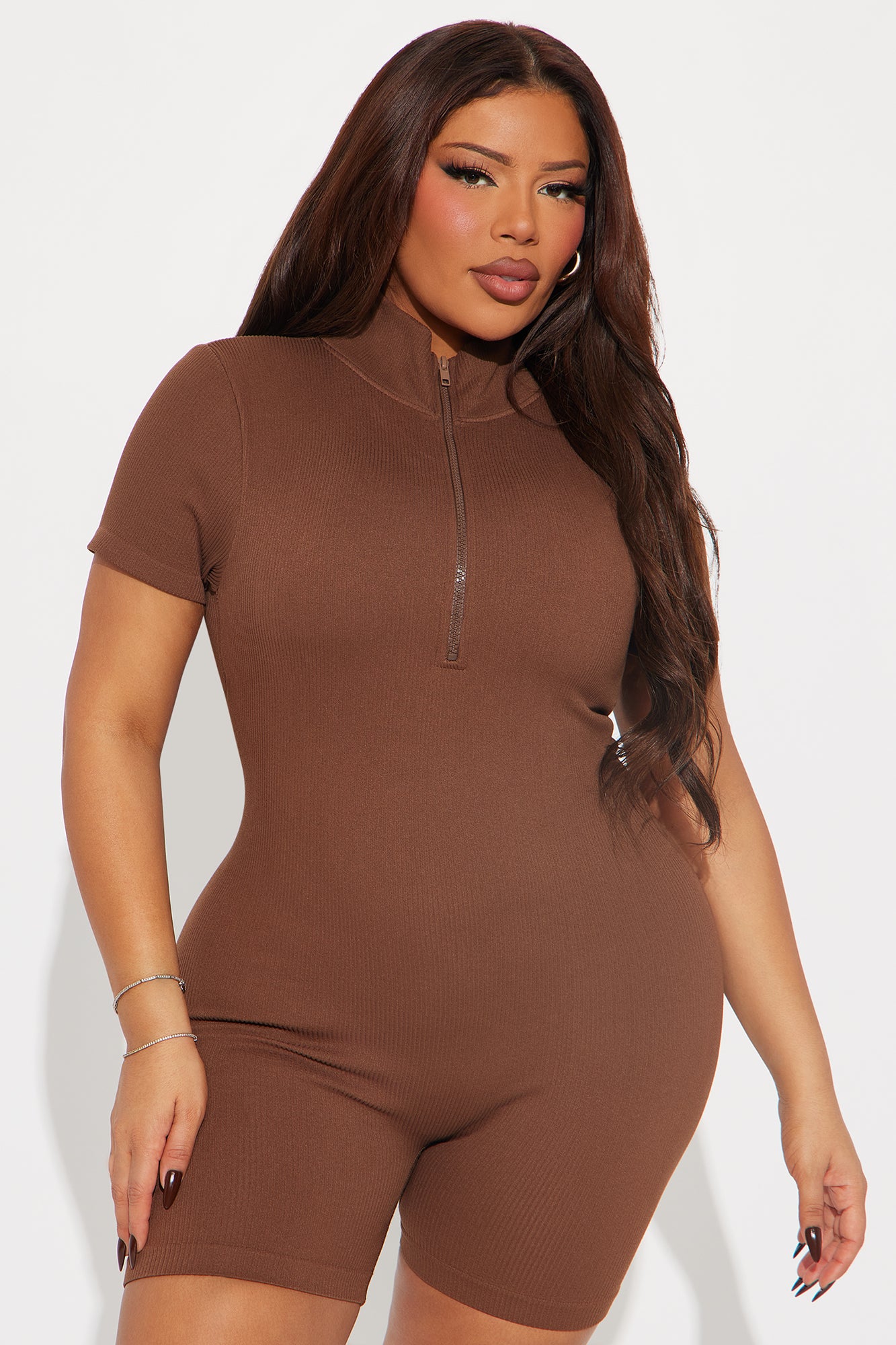 Daily Steps Active Romper - Mocha - Image 7