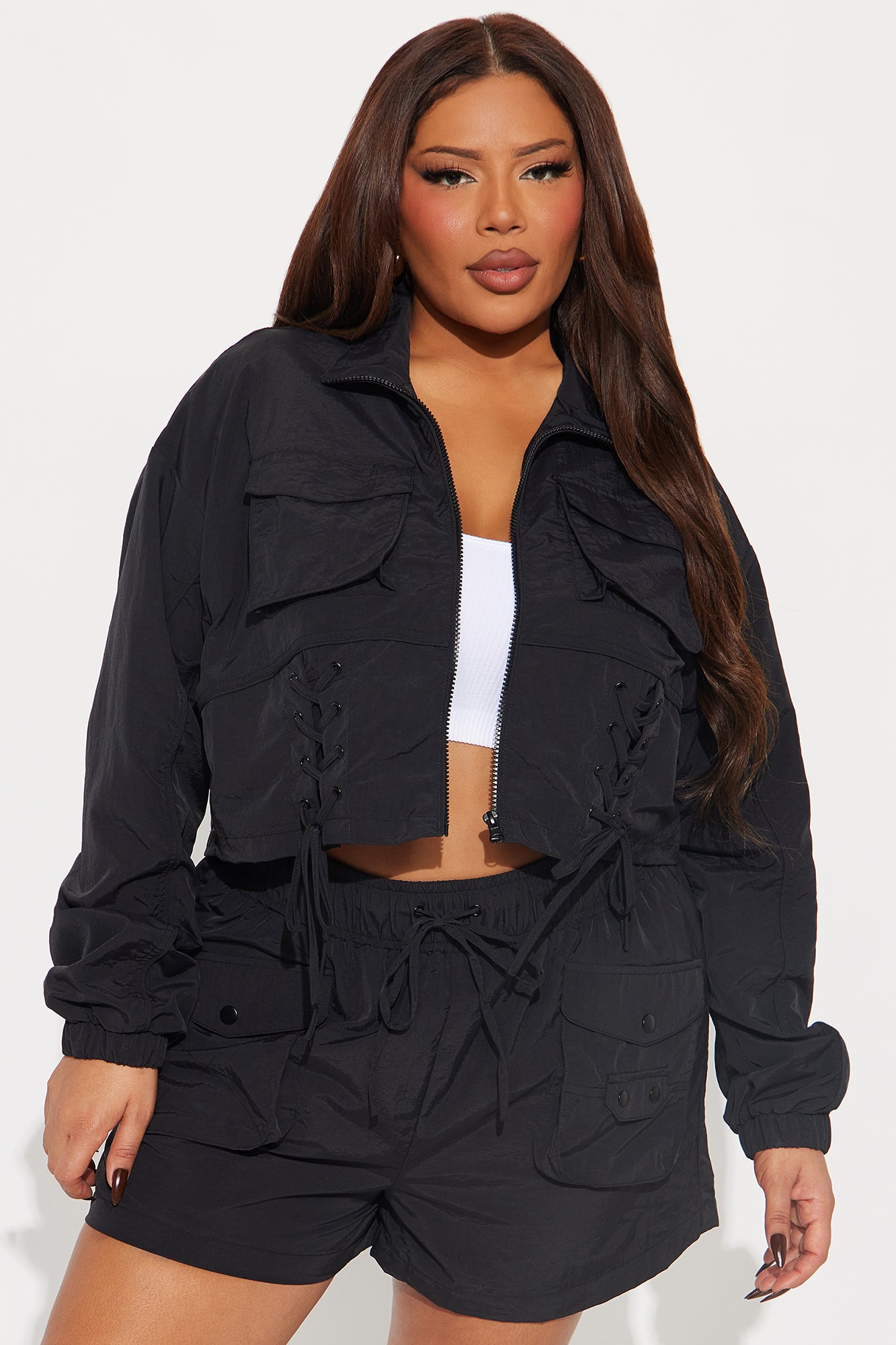 Best In The Game Windbreaker Jacket - Black - Image 5