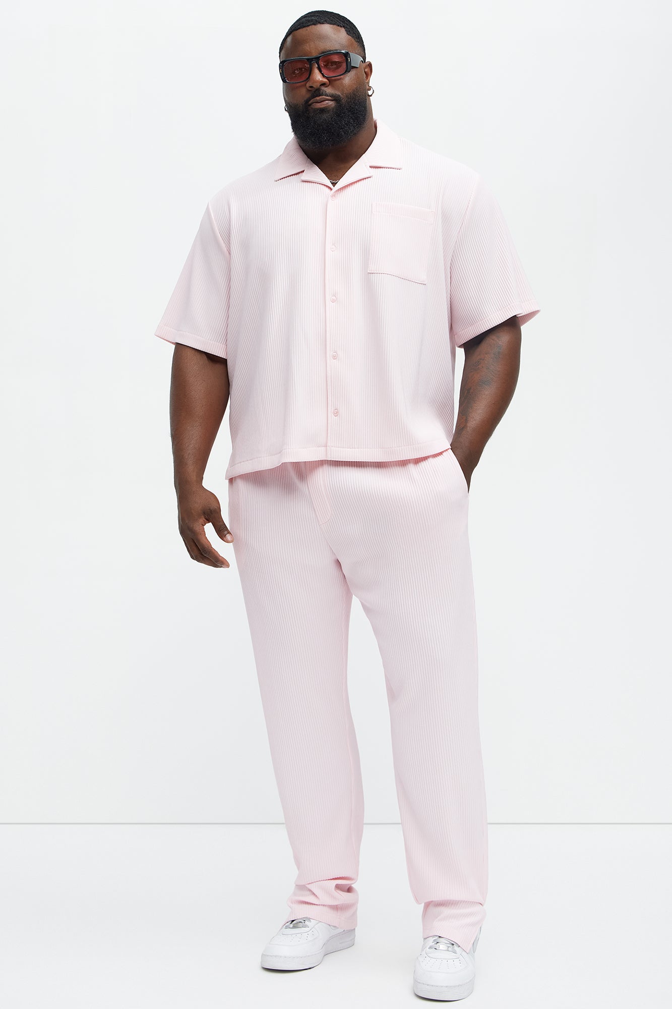 Show Up Slim Slit Pants - Pink - Image 7