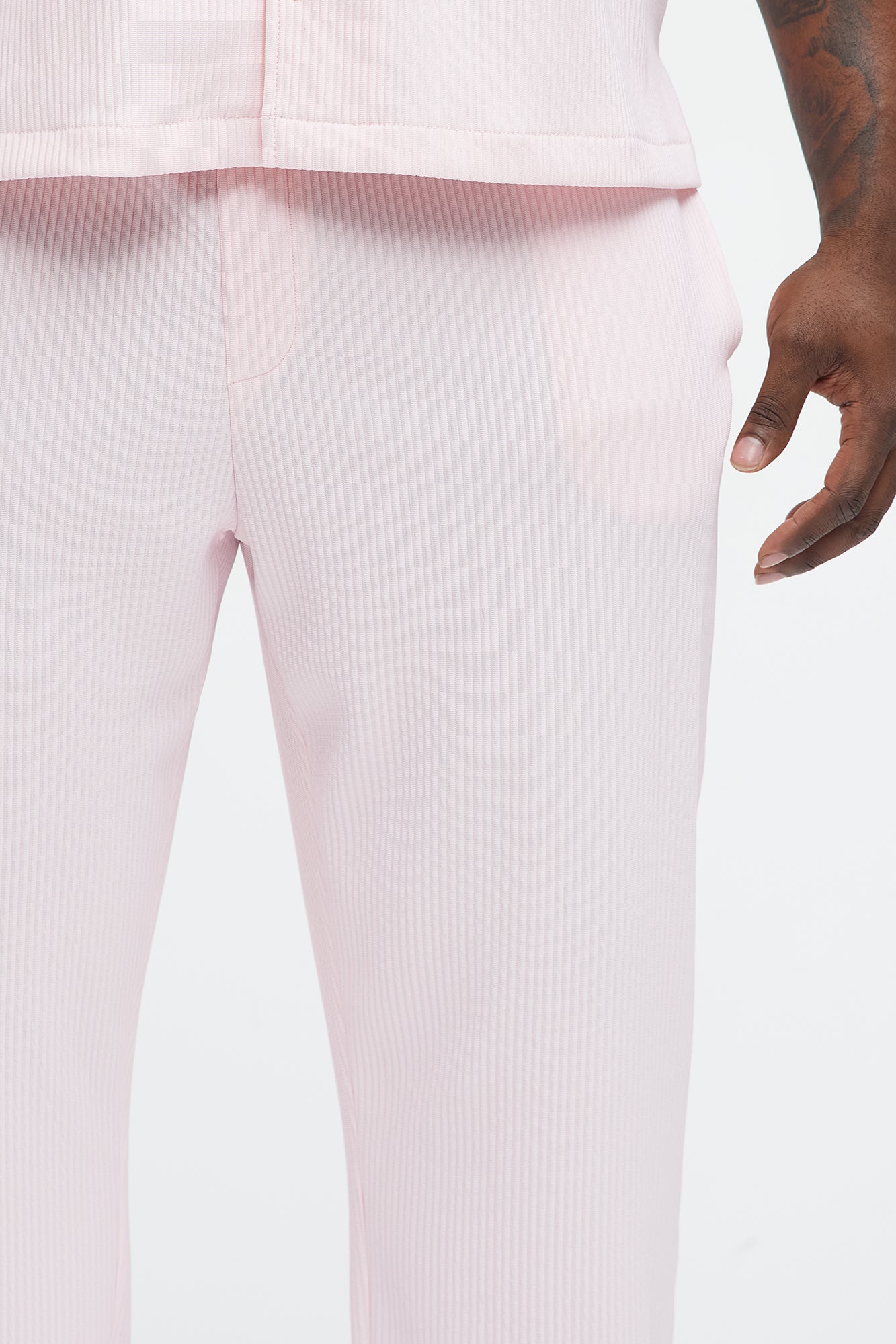 Show Up Slim Slit Pants - Pink - Image 8