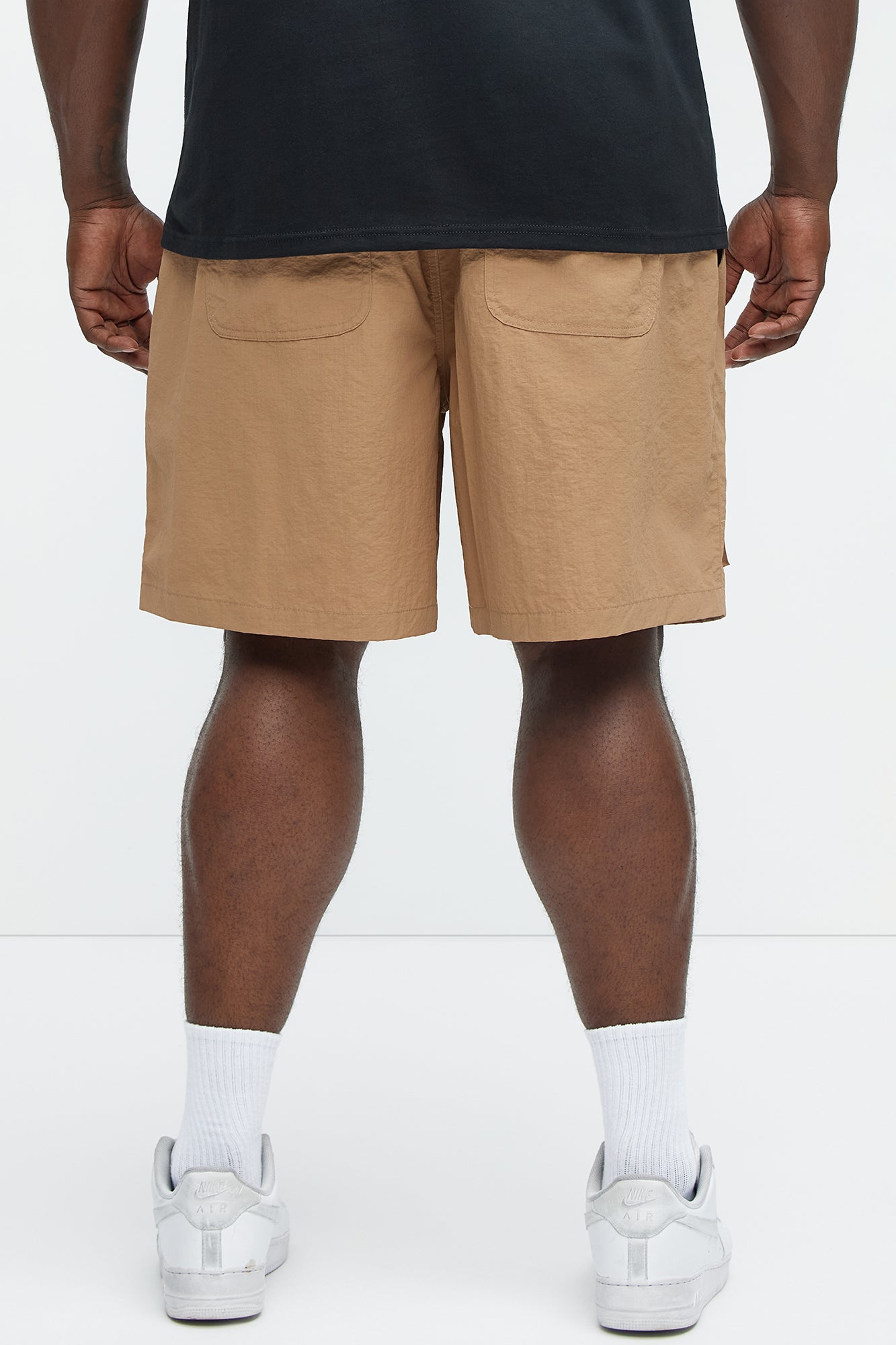 Adjustable Ripstop Cargo Shorts - Tan - Image 9