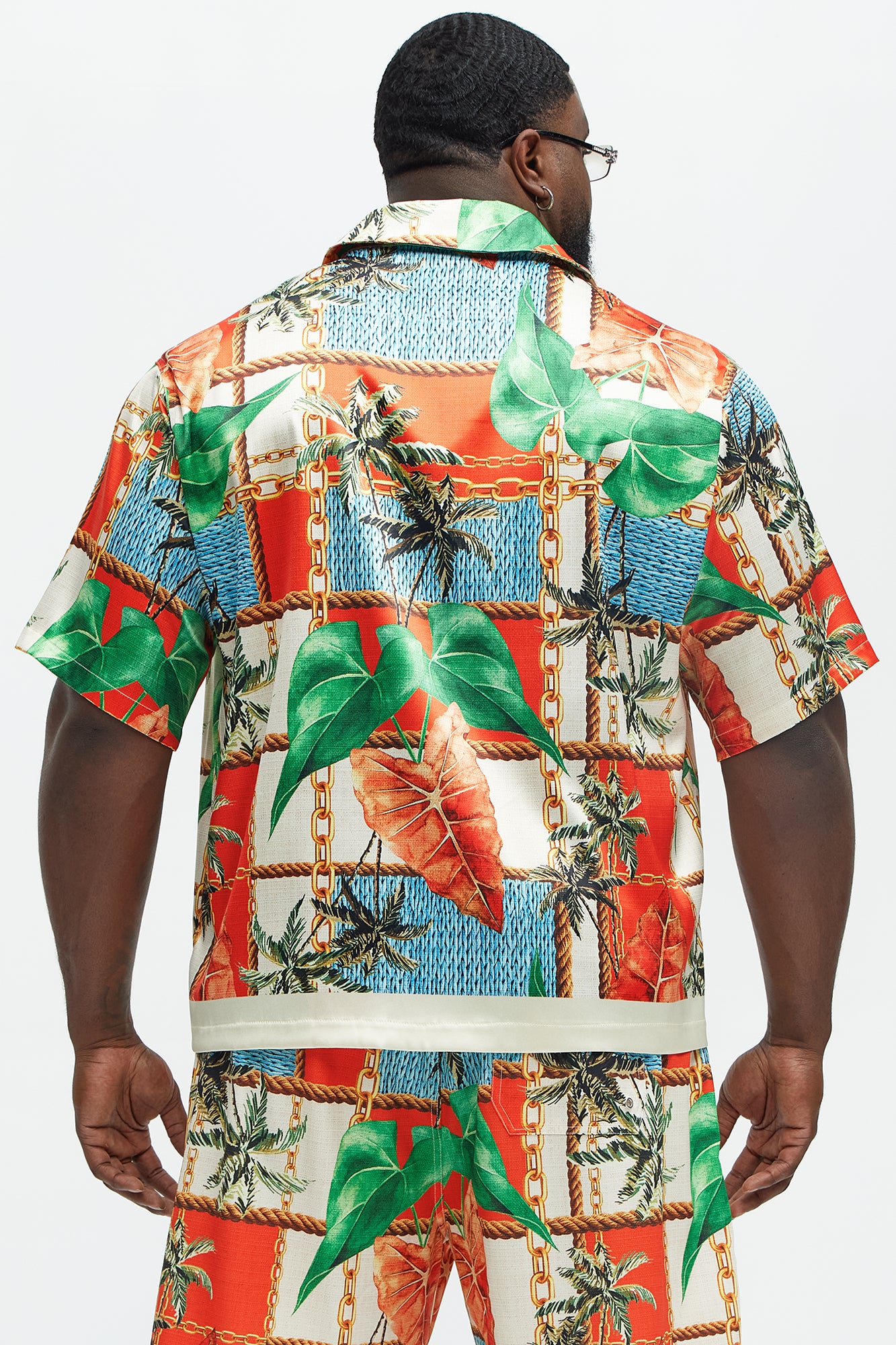 Summer Away Printed Cuban Collar Shirt - Multi Color - Image 8