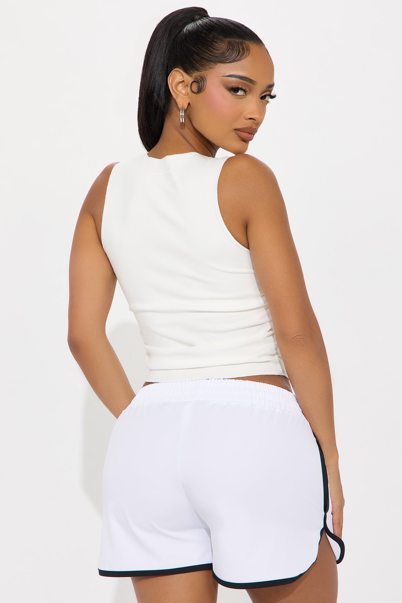 Clubhouse Crew Seamless Ribbed Active Top - White - Image 3