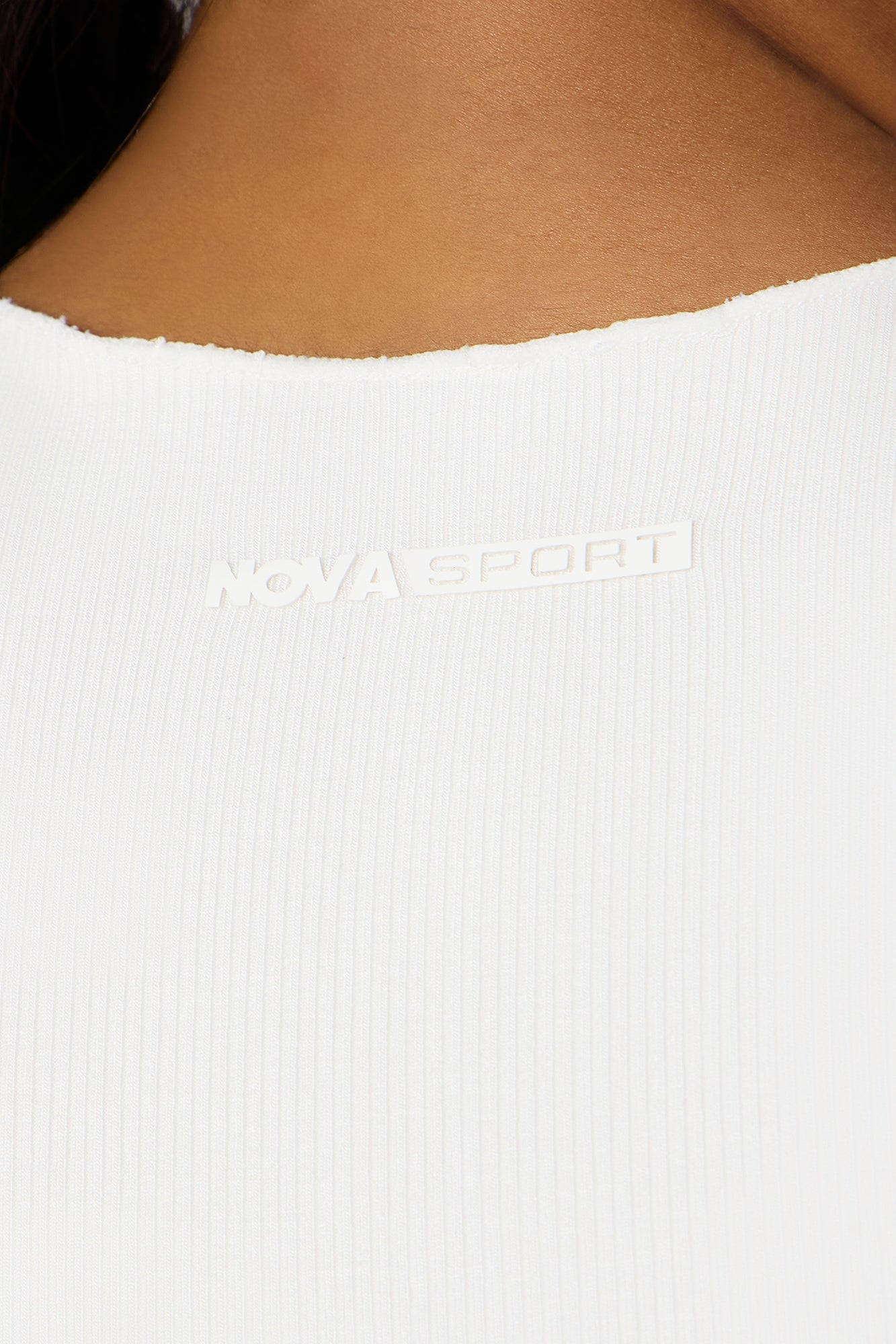 Clubhouse Crew Seamless Ribbed Active Top - White - Image 4